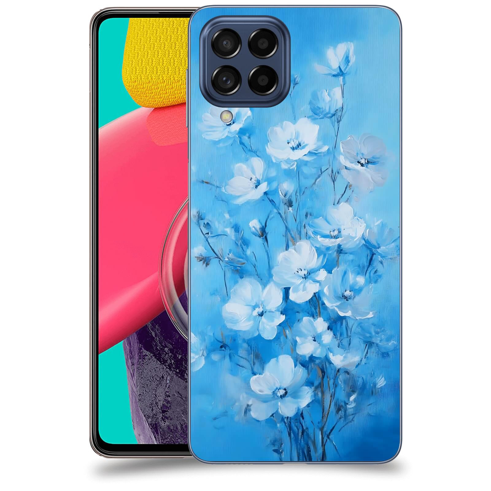 ACOVER Kryt na mobil Samsung Galaxy M53 5G - Modrá ilustrace