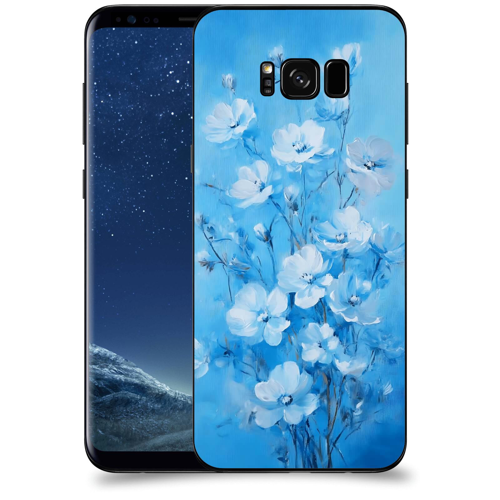 ACOVER Kryt na mobil Samsung Galaxy S8+ G955F - Modrá ilustrace
