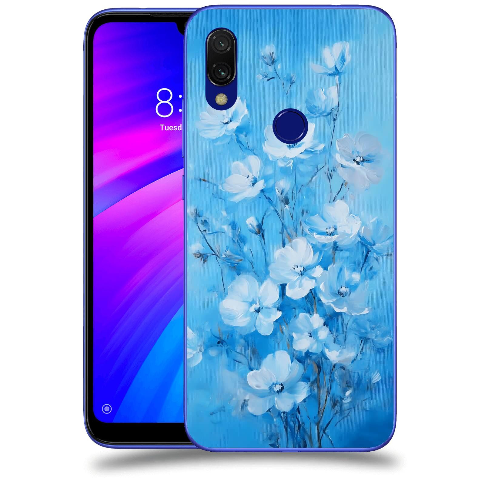 ACOVER Kryt na mobil Xiaomi Redmi 7 - Modrá ilustrace