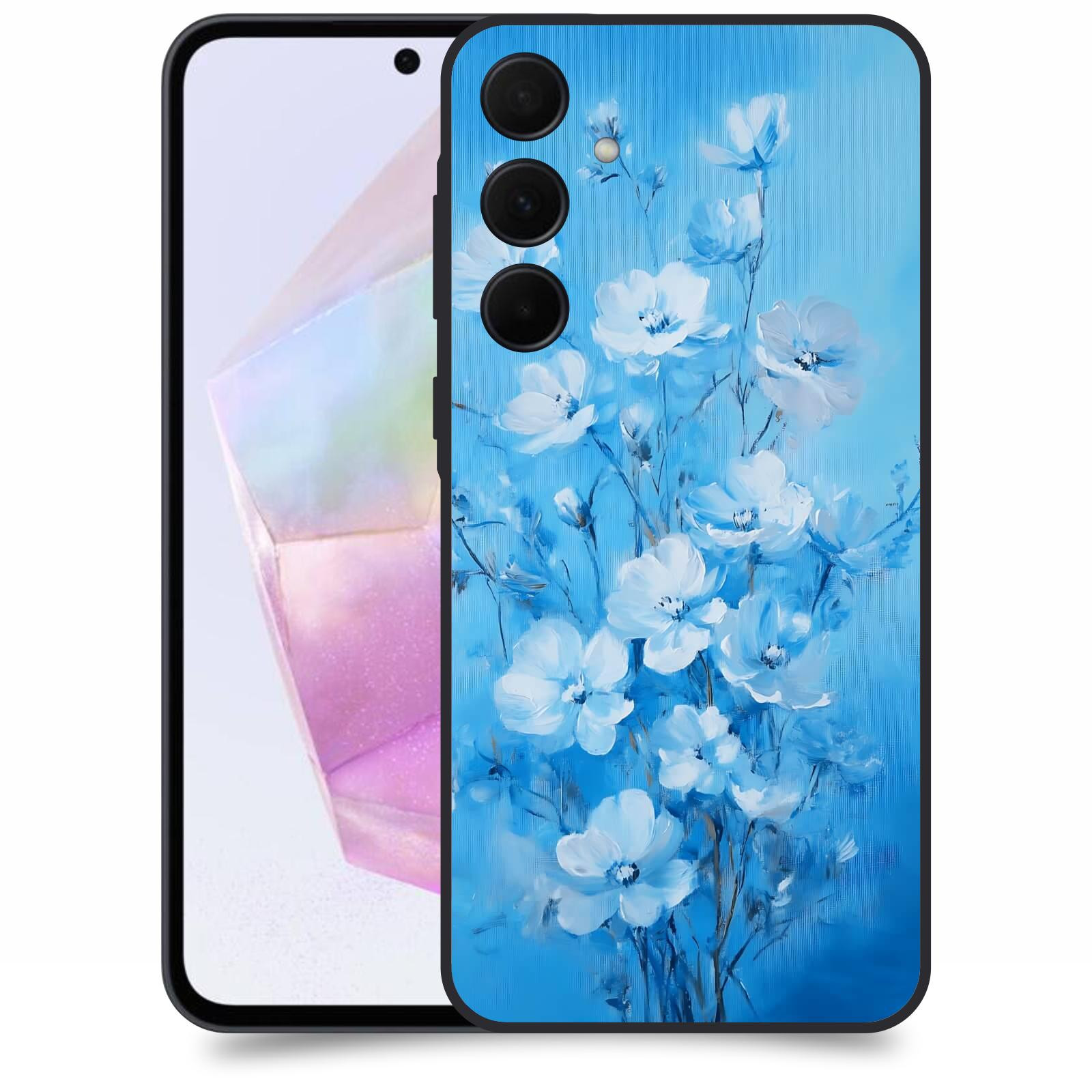 ACOVER Kryt na mobil Samsung Galaxy A35 5G - Modrá ilustrace