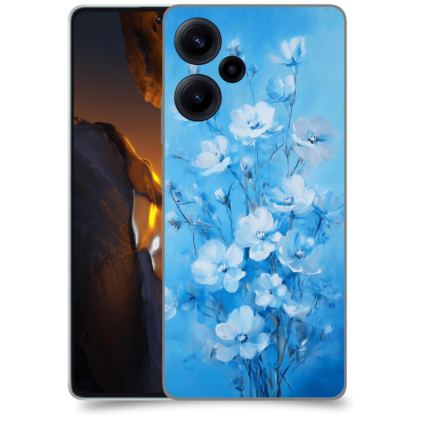 ACOVER Kryt na mobil Xiaomi Poco F5 - Modrá ilustrace