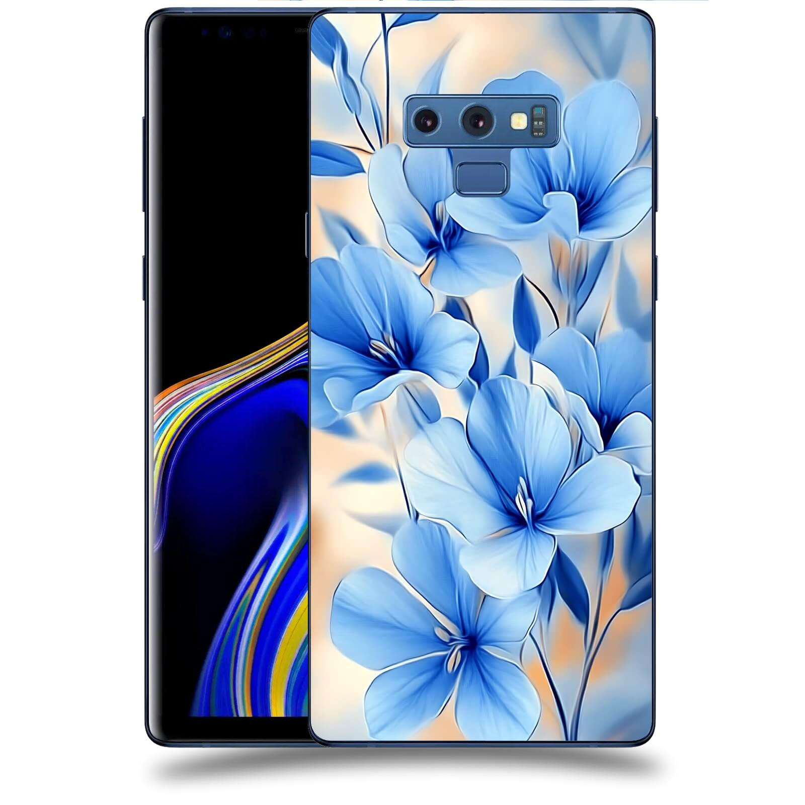 ACOVER Kryt na mobil Samsung Galaxy Note 9 N960F - Modré květiny.