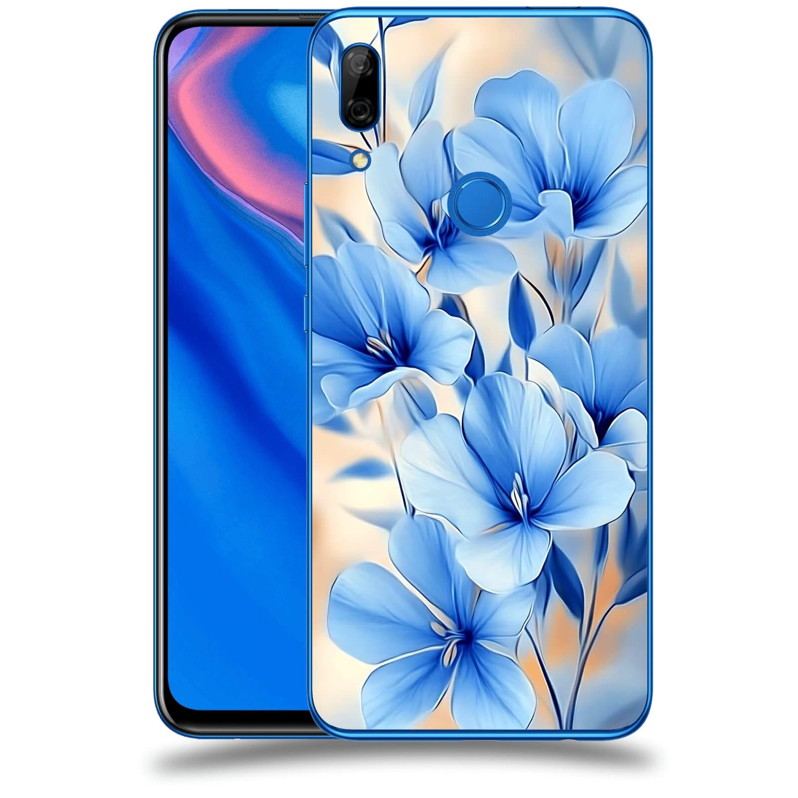 ACOVER Kryt na mobil Huawei P Smart Z - Modré květiny.