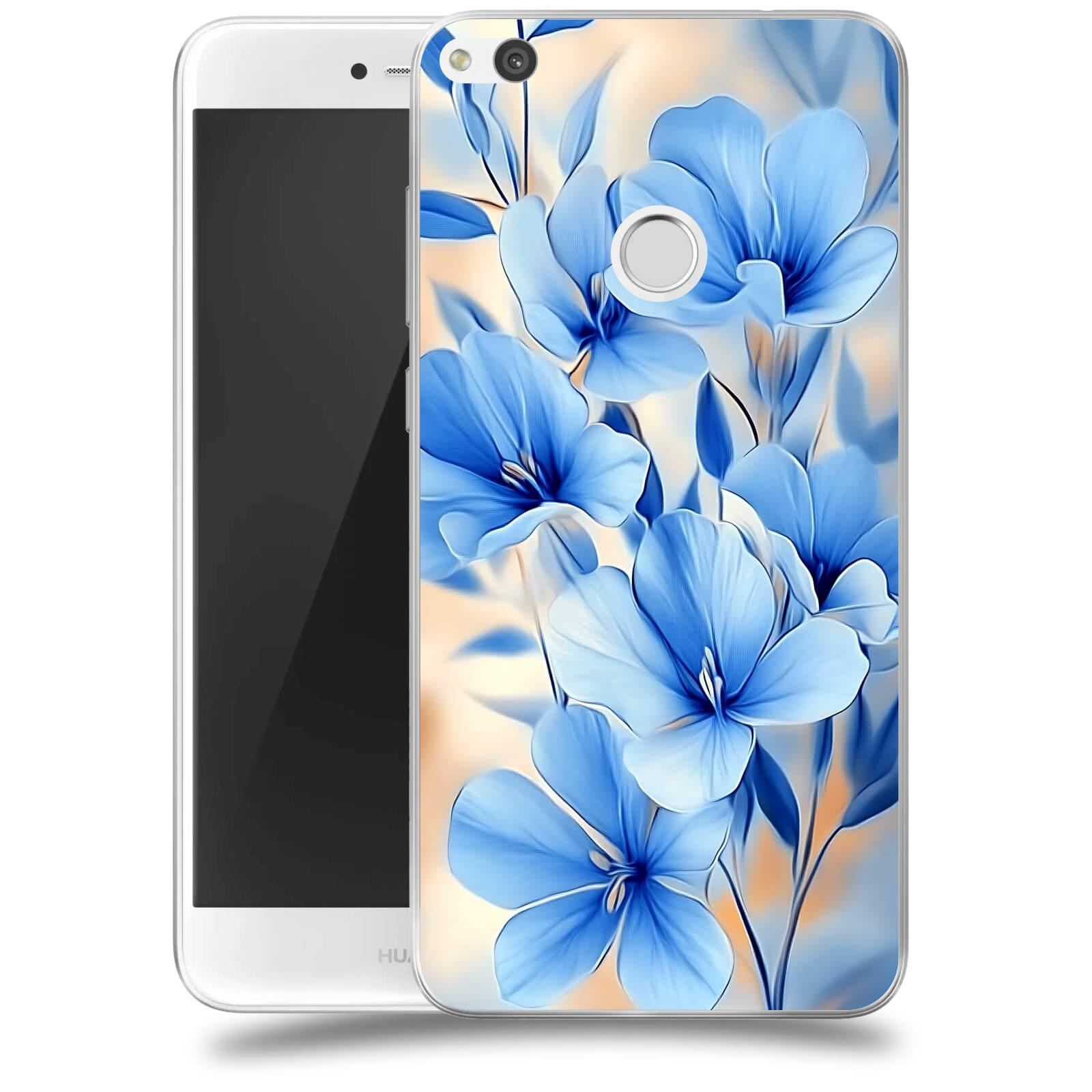 ACOVER Kryt na mobil Huawei P9 Lite 2017 - Modré květiny.