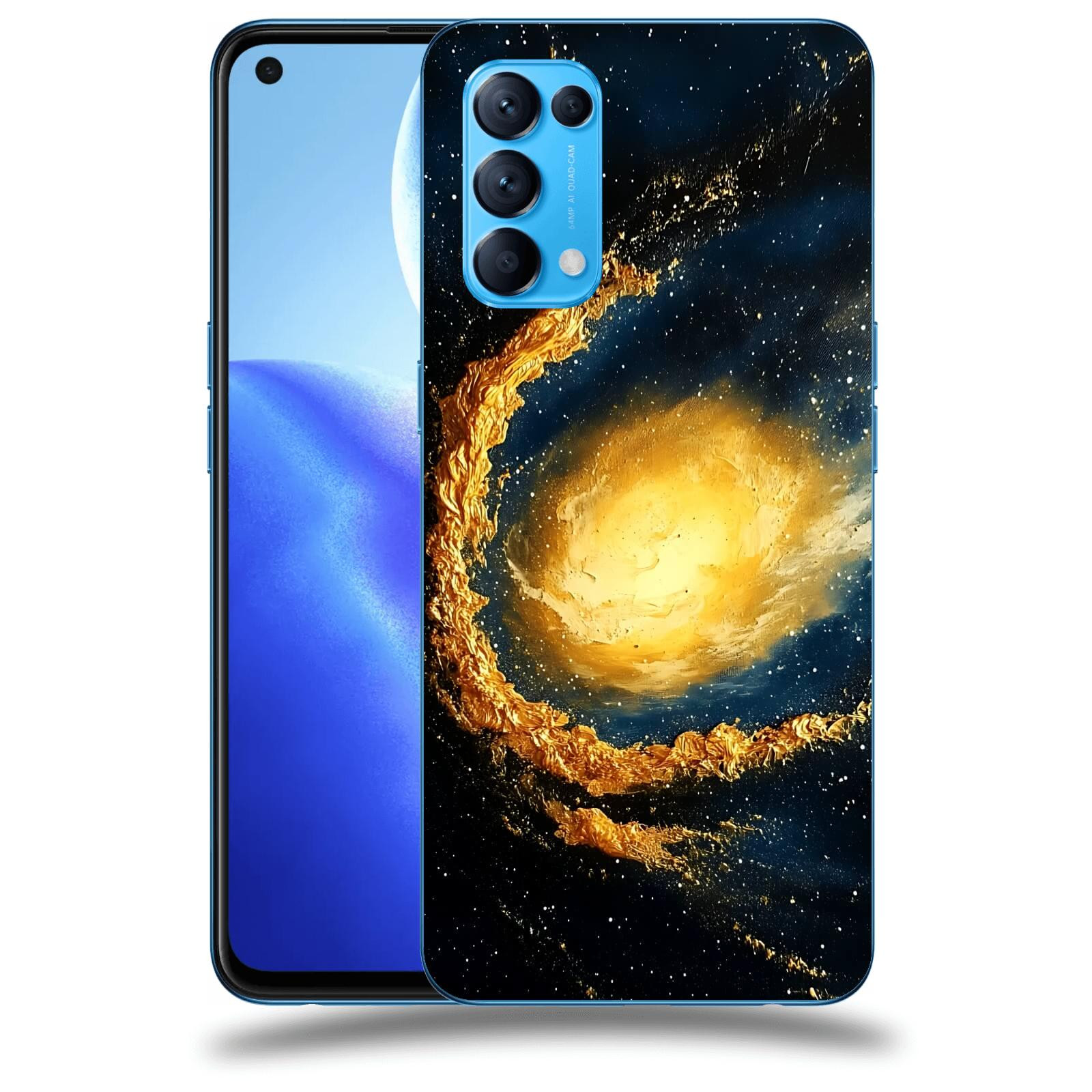 ACOVER Kryt na mobil OPPO Reno 5 5G - Noční obloha II