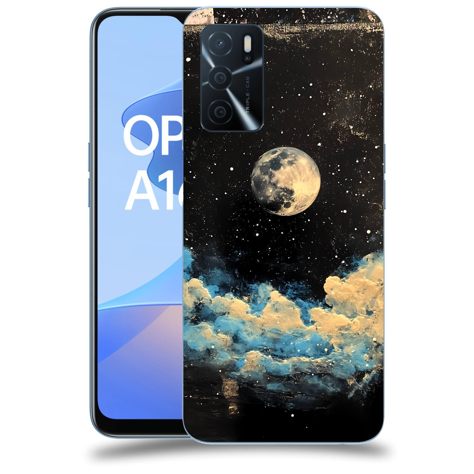 ACOVER Kryt na mobil OPPO A16s - Noční obloha IV