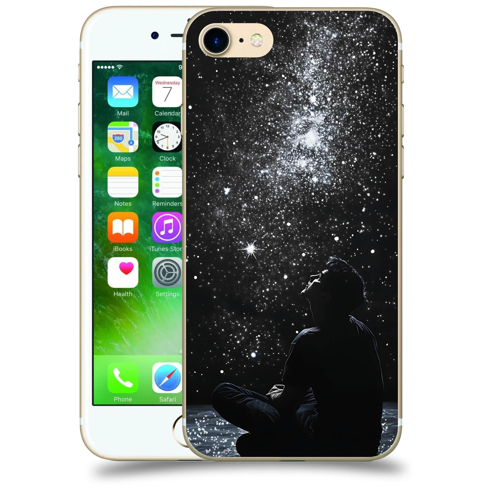 ACOVER Kryt na mobil Apple iPhone 7 - Noční obloha V