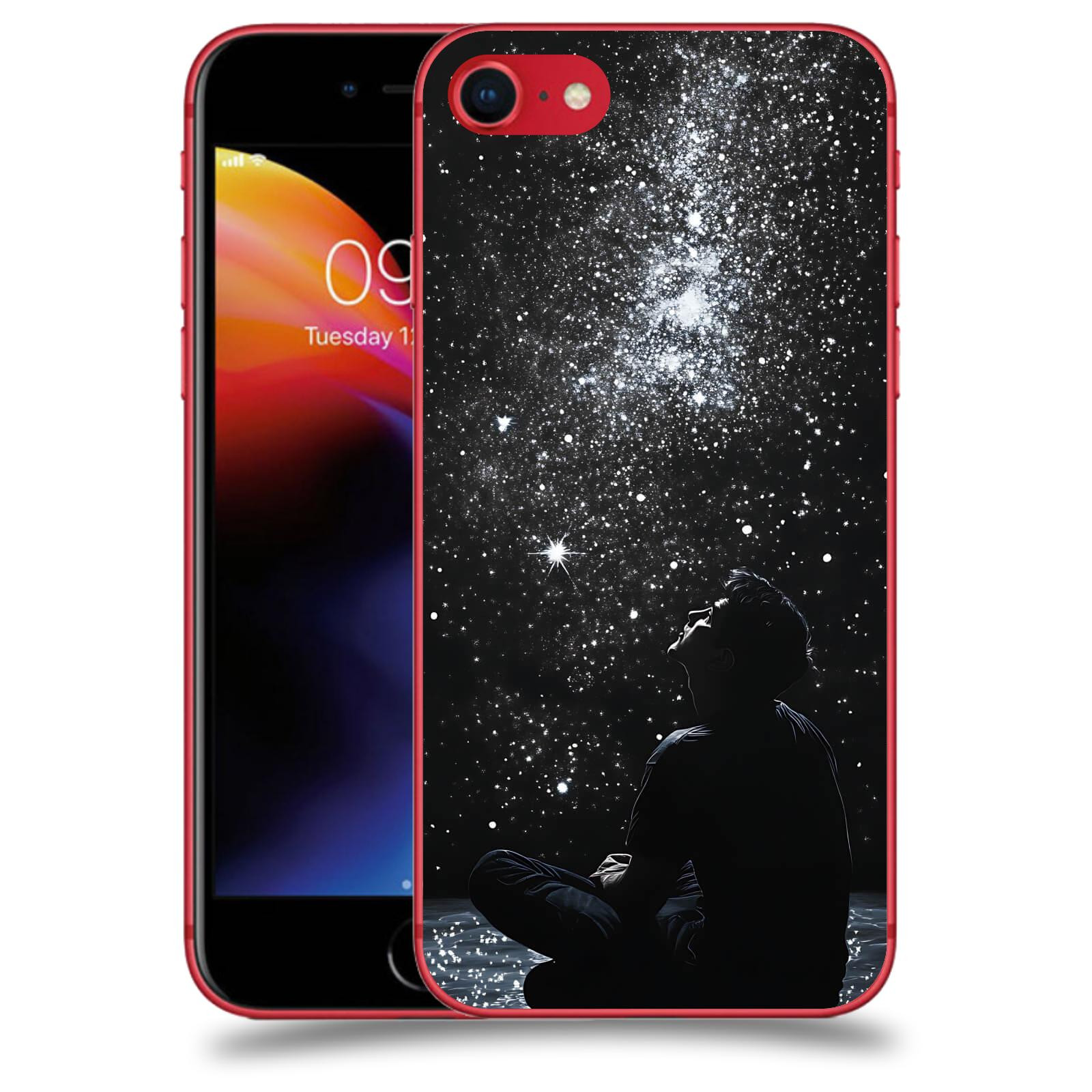 ACOVER Kryt na mobil Apple iPhone 8 - Noční obloha V