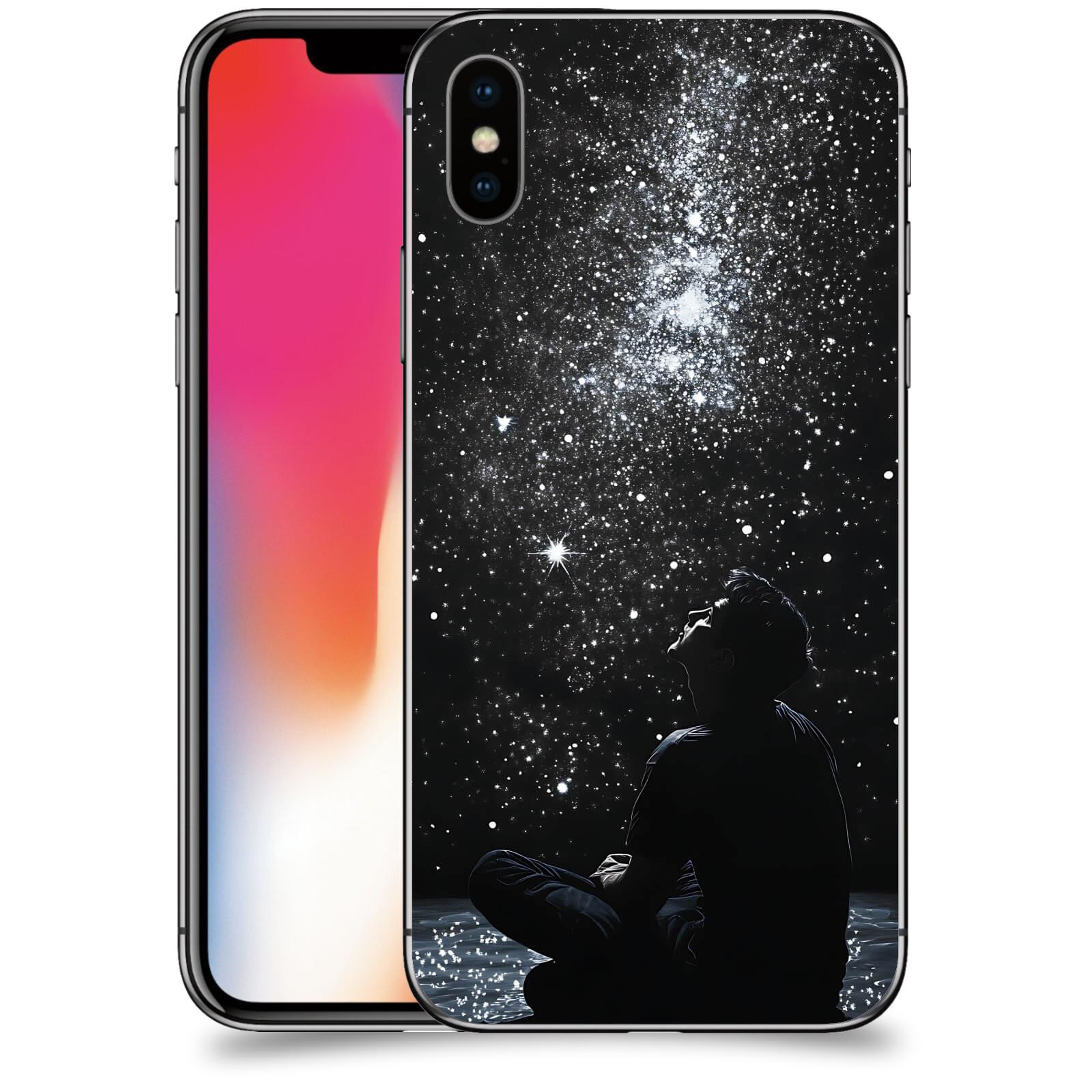 ACOVER Kryt na mobil Apple iPhone X/XS - Noční obloha V