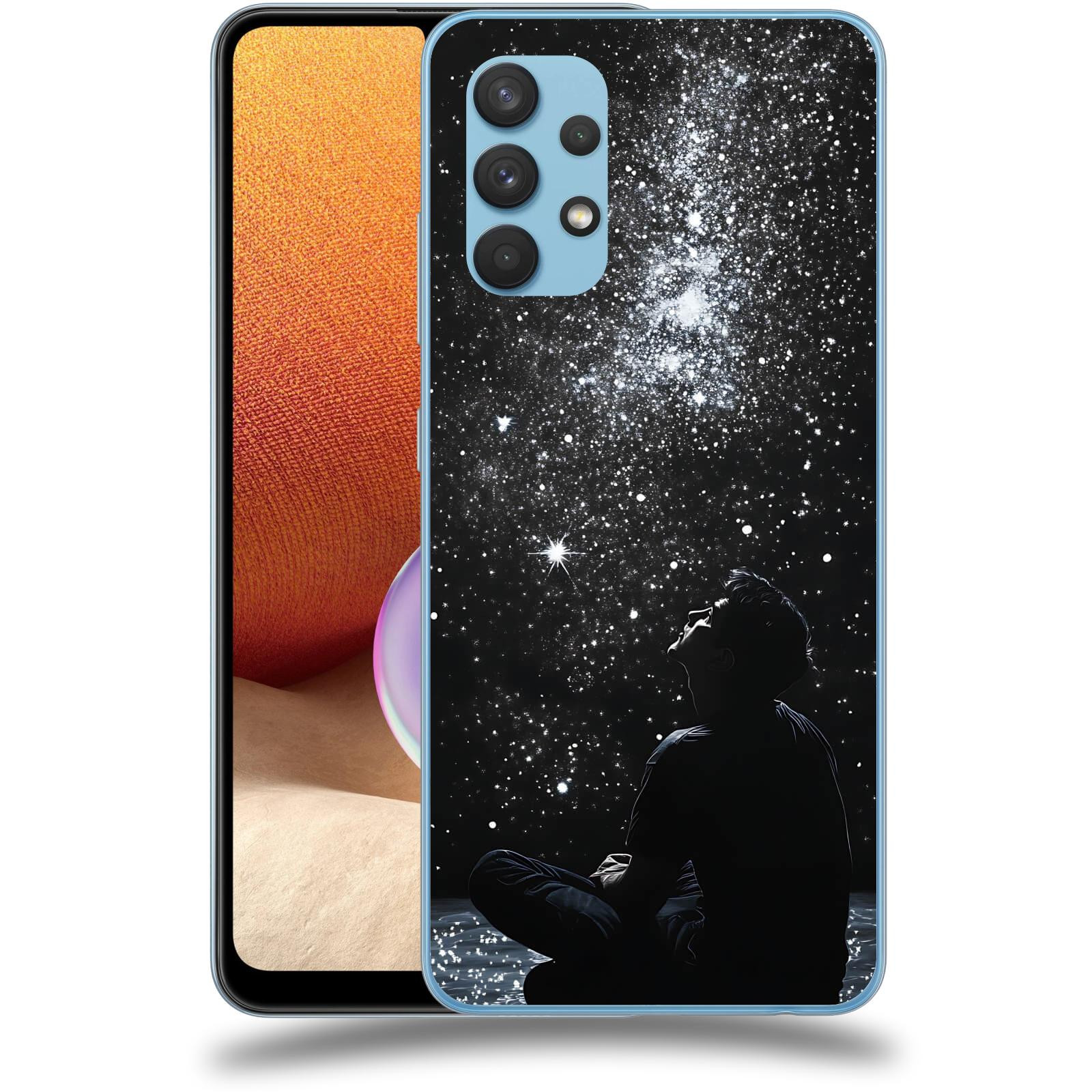 ACOVER Kryt na mobil Samsung Galaxy A32 4G SM-A325F - Noční obloha V