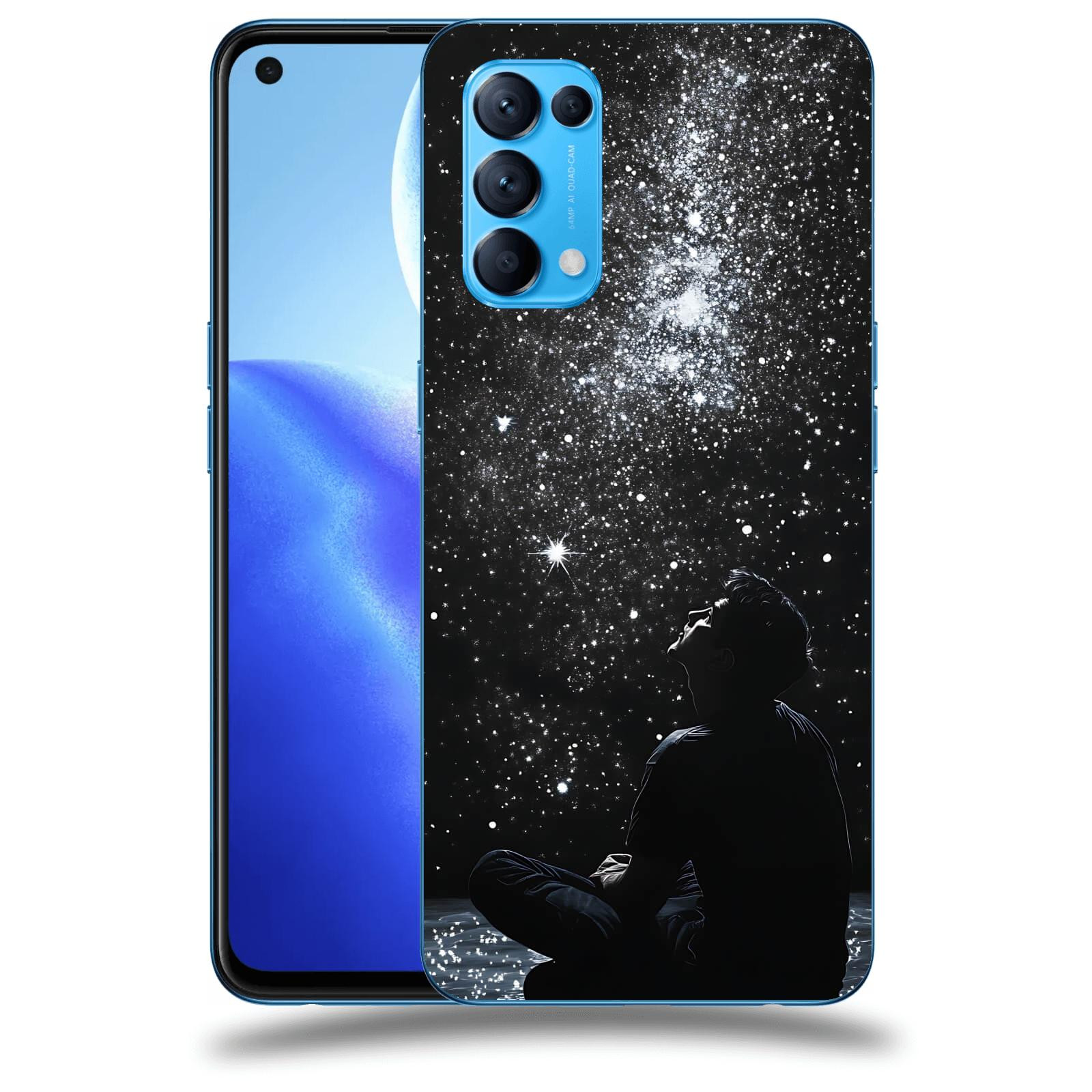 ACOVER Kryt na mobil OPPO Reno 5 5G - Noční obloha V