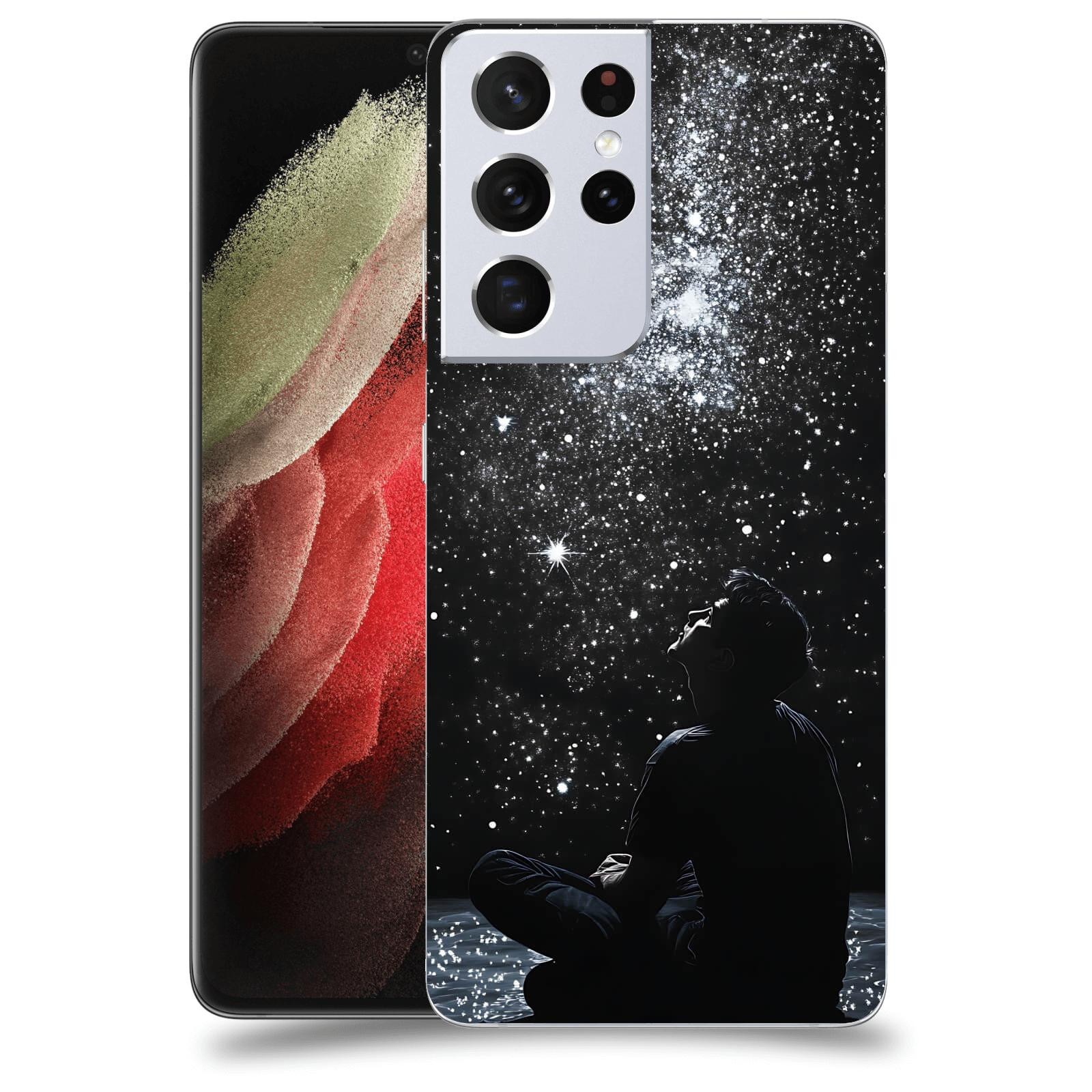 ACOVER Kryt na mobil Samsung Galaxy S21 Ultra 5G G998B - Noční obloha V