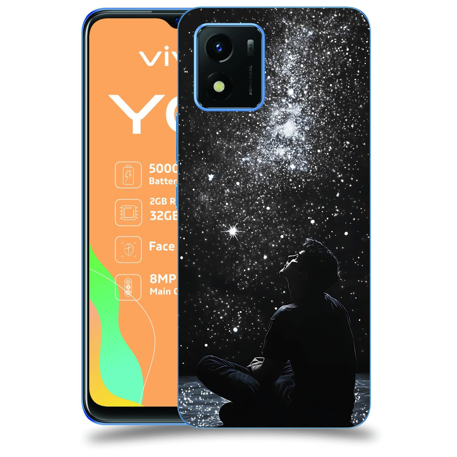 ACOVER Kryt na mobil Vivo Y01 - Noční obloha V