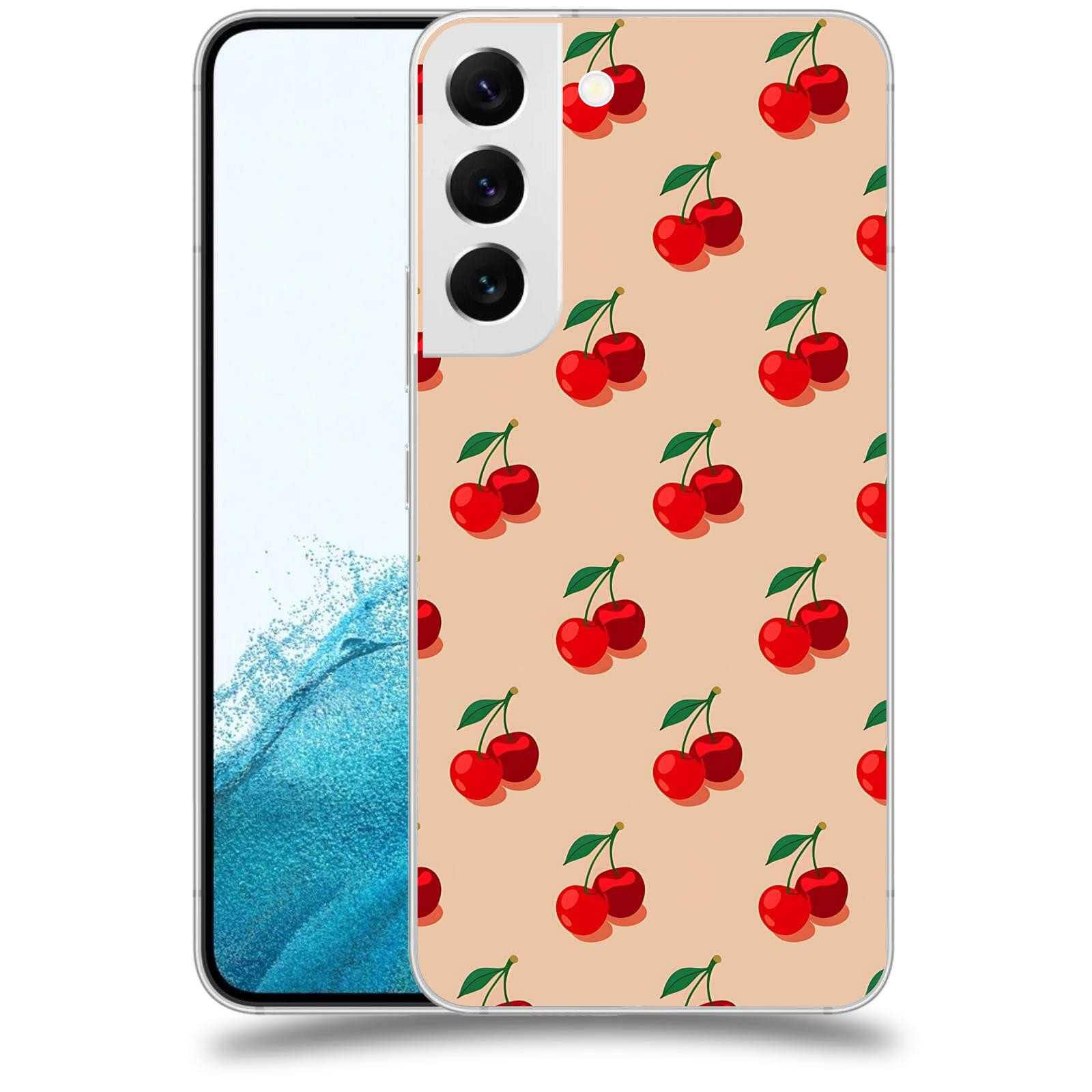 ACOVER Kryt na mobil Samsung Galaxy S22 5G - Šťavnaté třešně