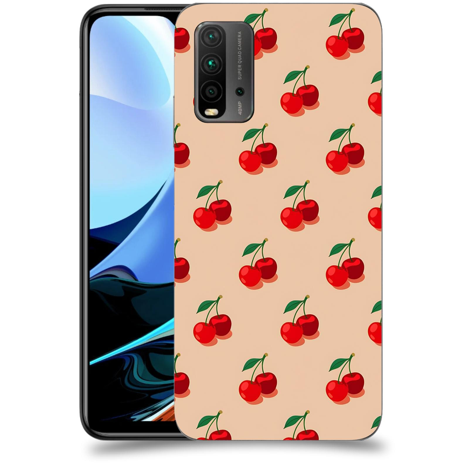 ACOVER Kryt na mobil Xiaomi Redmi 9T - Šťavnaté třešně