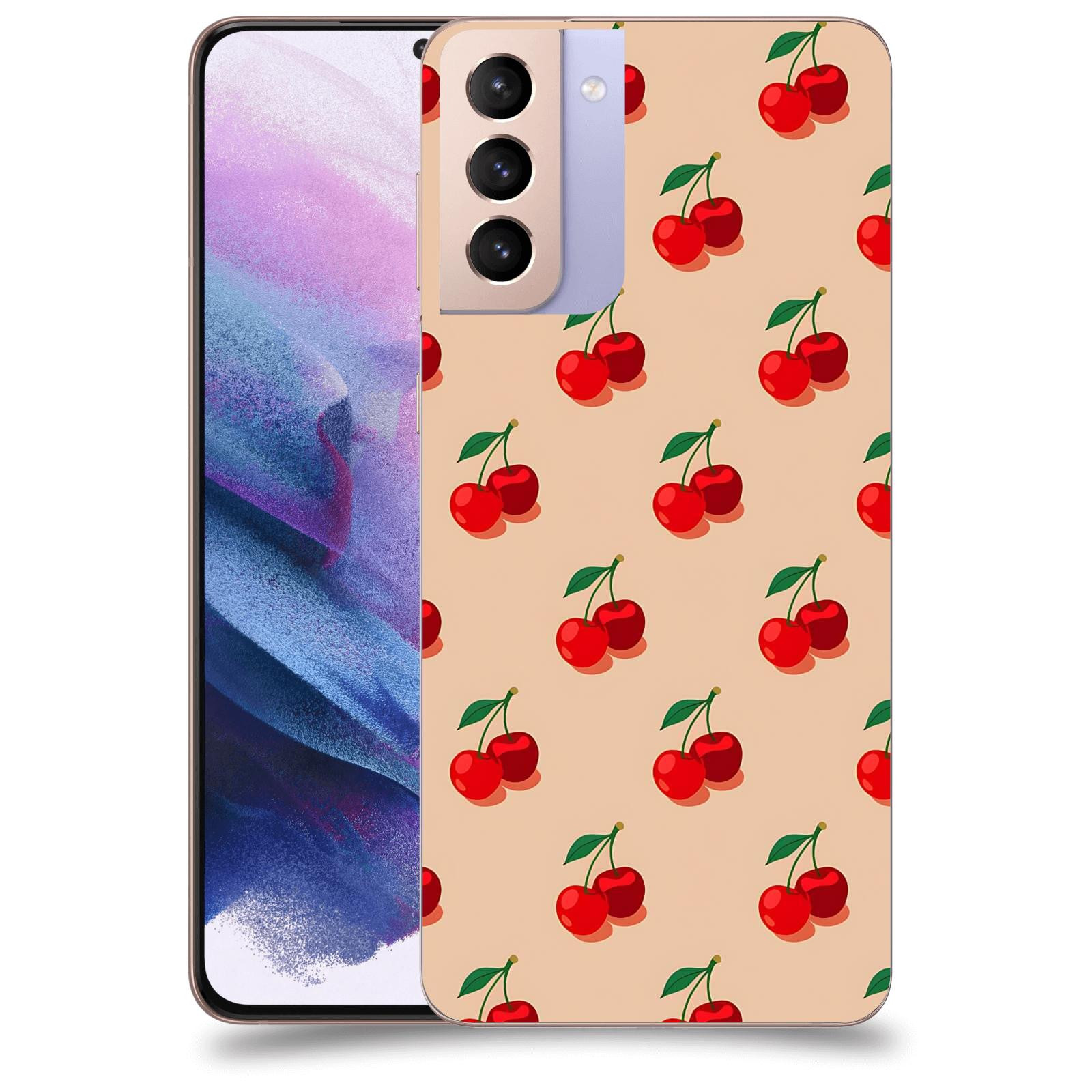 ACOVER Kryt na mobil Samsung Galaxy S21+ G996F - Šťavnaté třešně