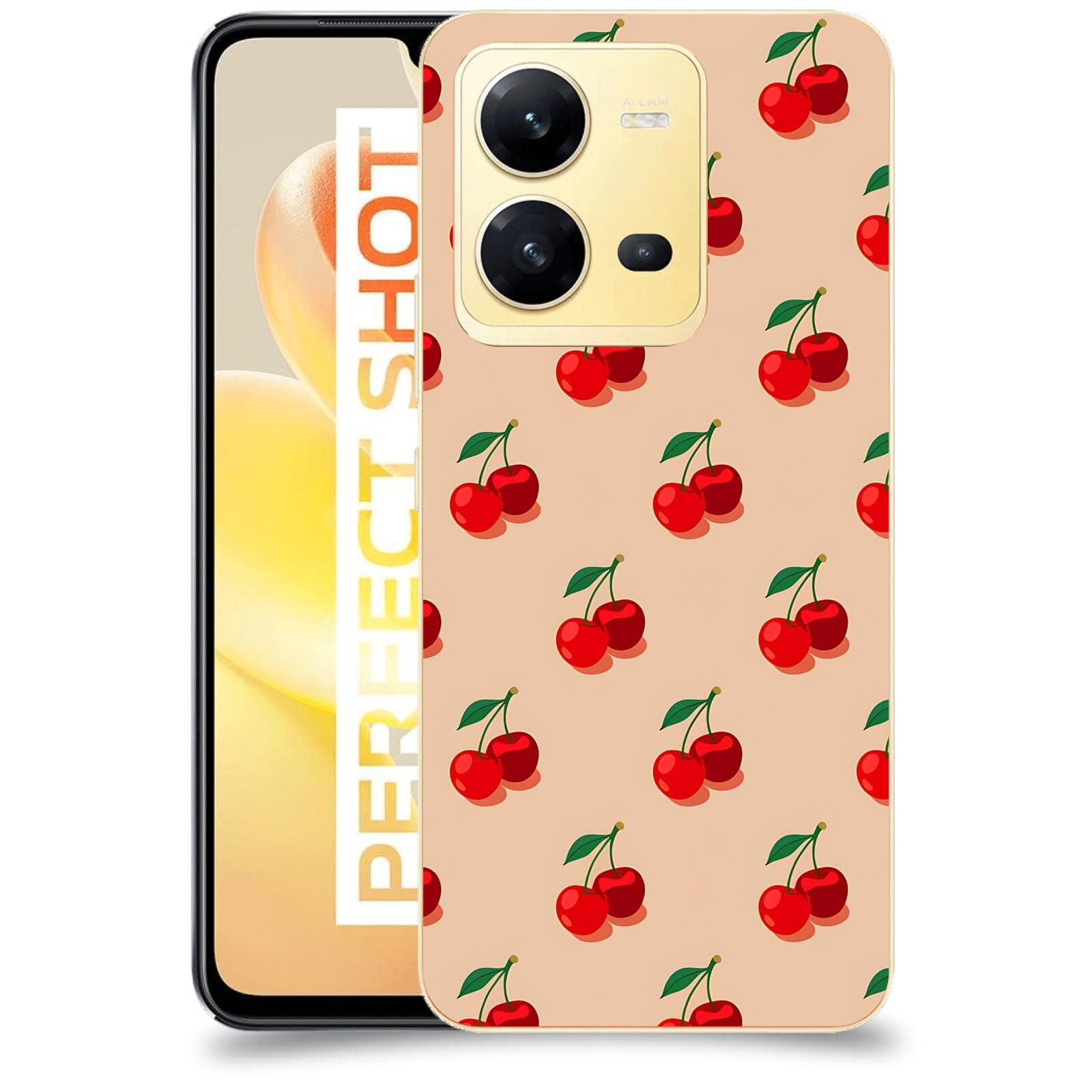ACOVER Kryt na mobil Vivo X80 Lite - Šťavnaté třešně