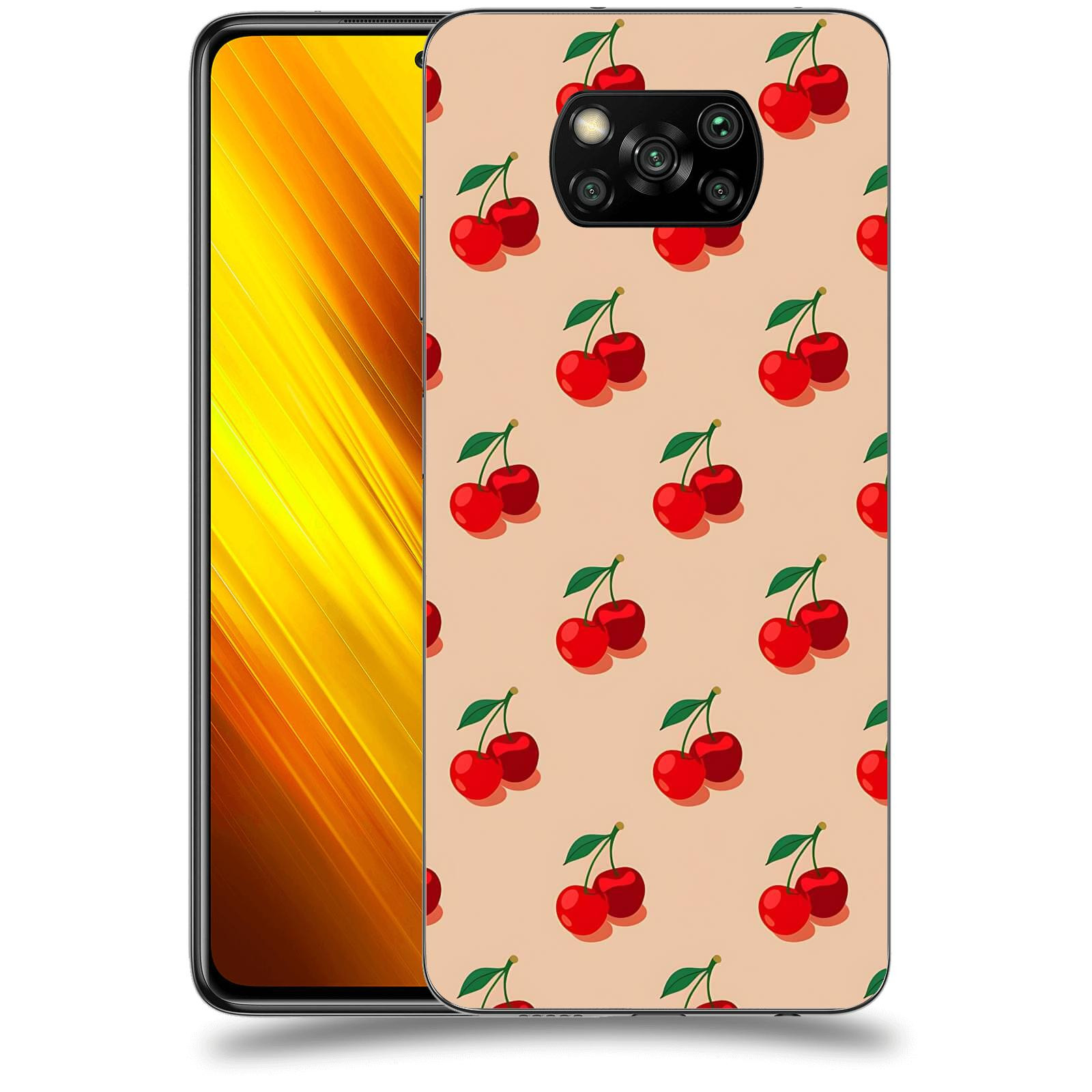 ACOVER Kryt na mobil Xiaomi Poco X3 - Šťavnaté třešně