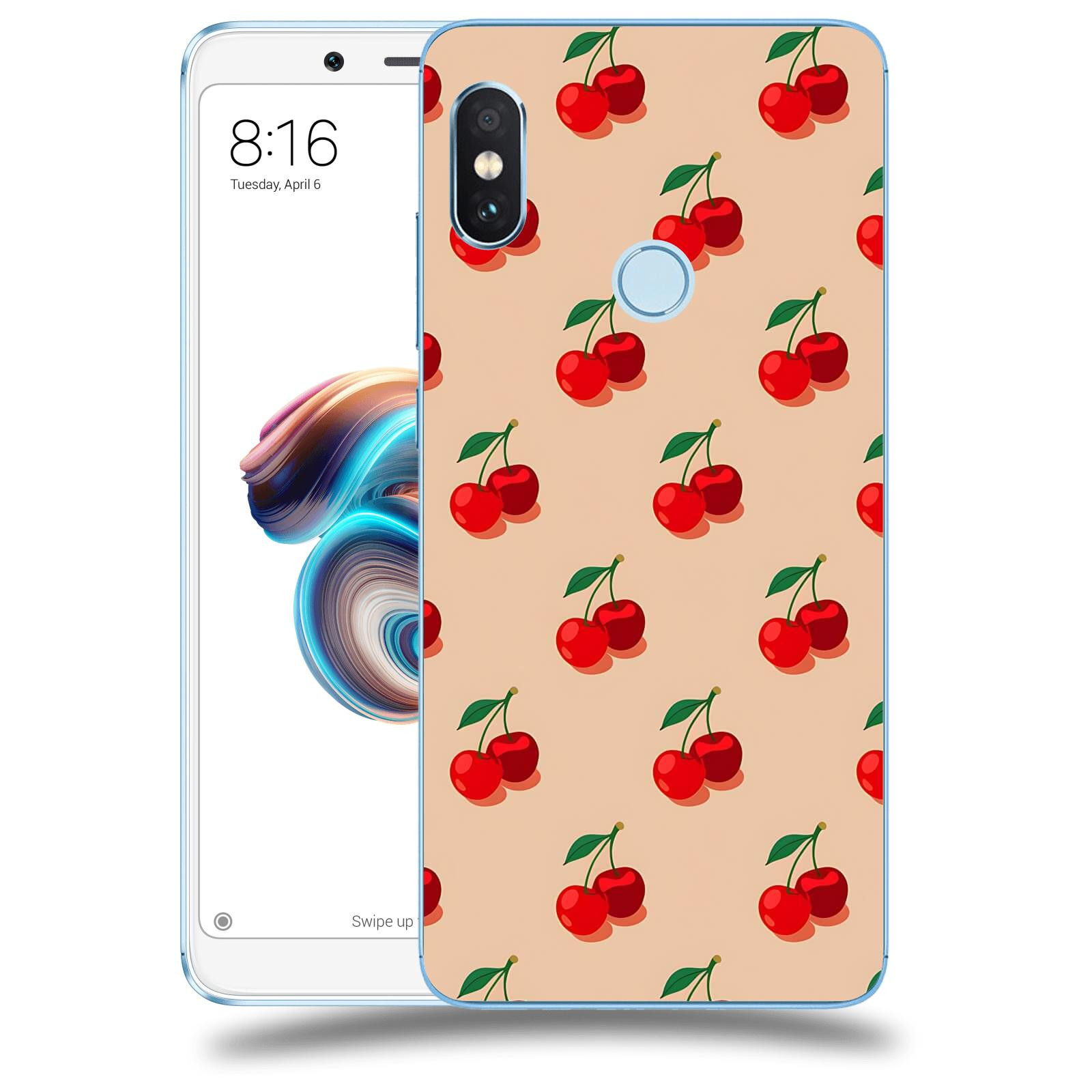 ACOVER Kryt na mobil Xiaomi Redmi Note 5 Global - Šťavnaté třešně