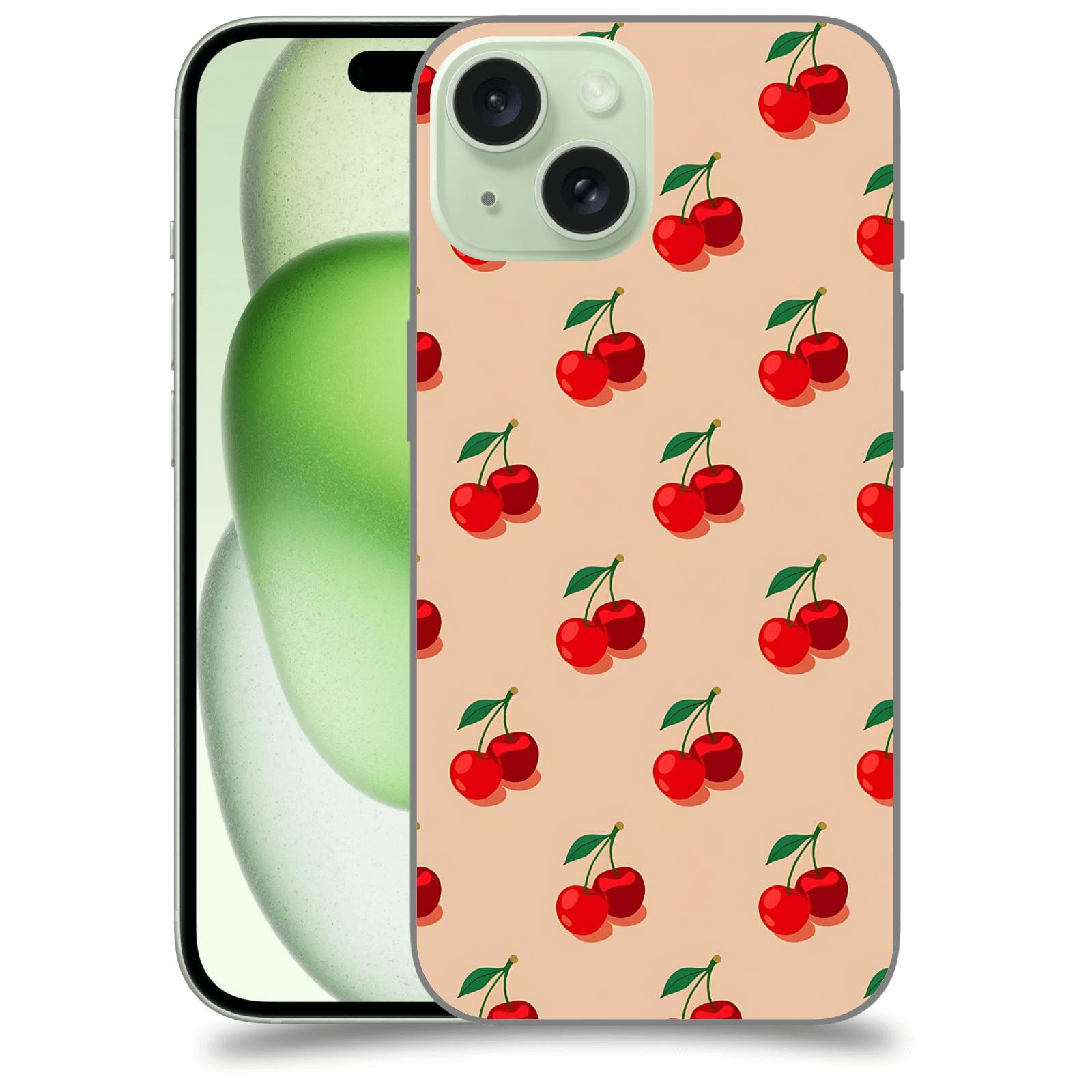 ACOVER Kryt na mobil Apple iPhone 15 - Šťavnaté třešně