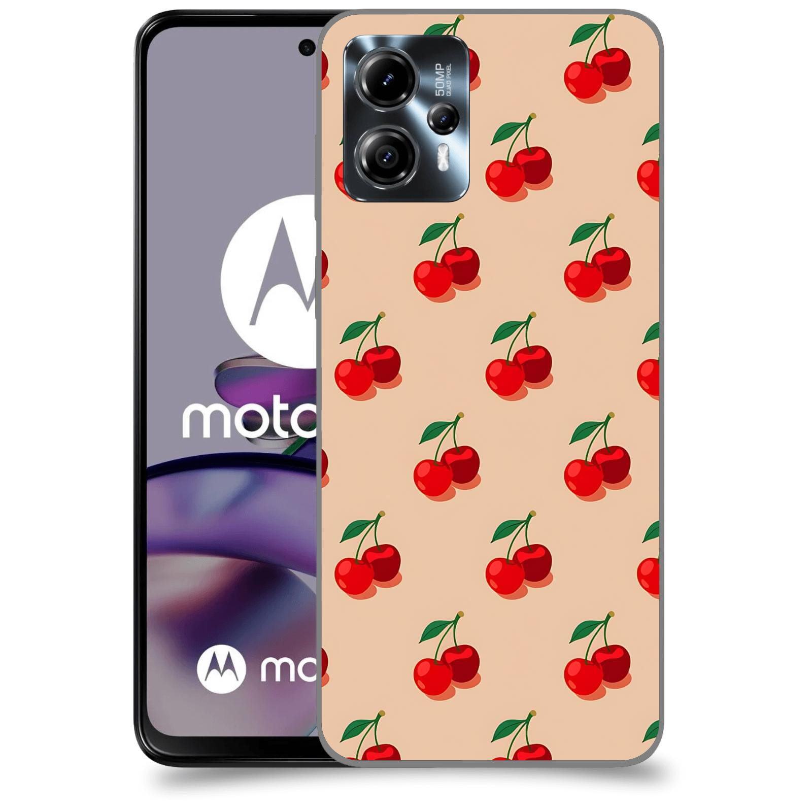 ACOVER Kryt na mobil Motorola Moto G13 - Šťavnaté třešně