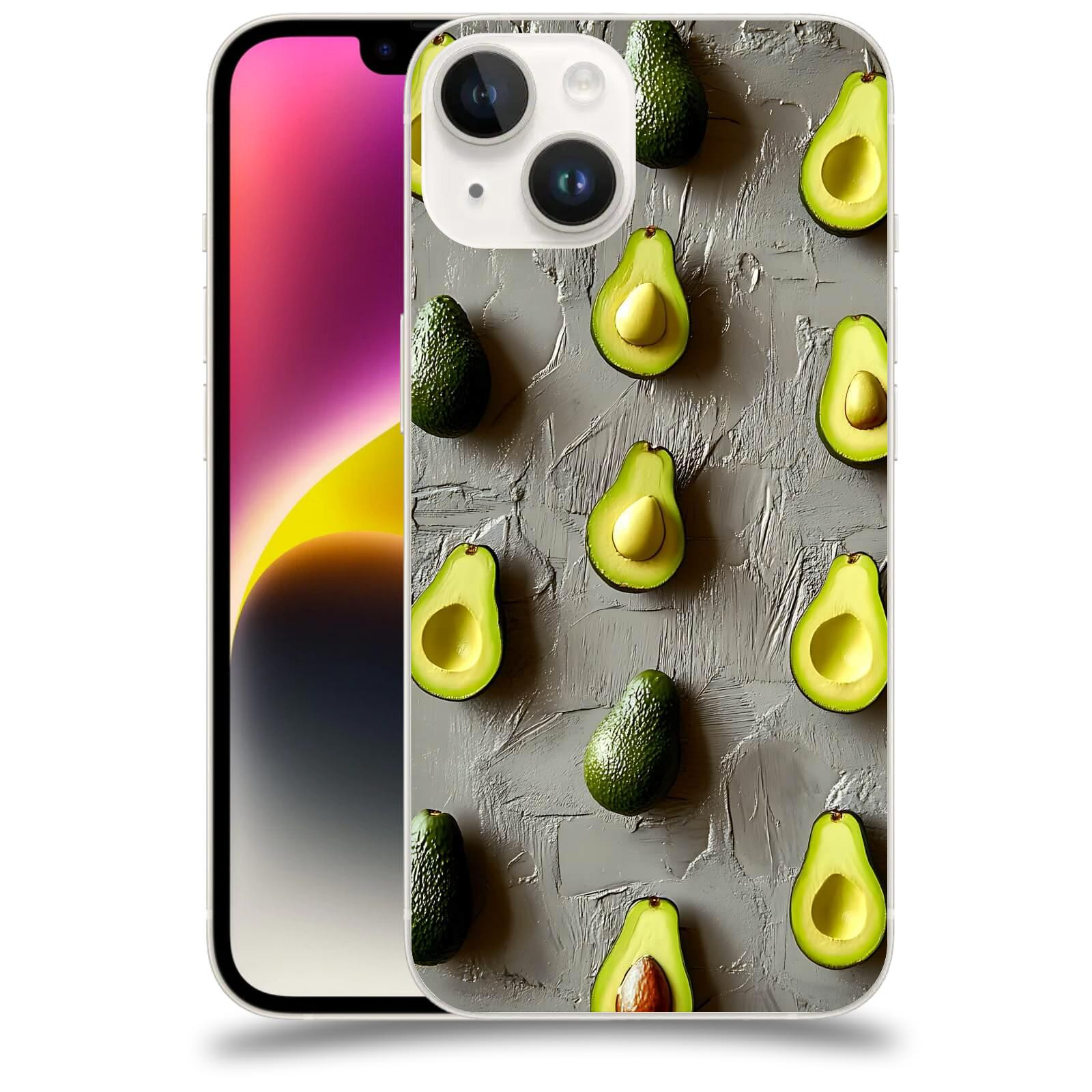 ACOVER Kryt na mobil Apple iPhone 14 - Zelená harmonie