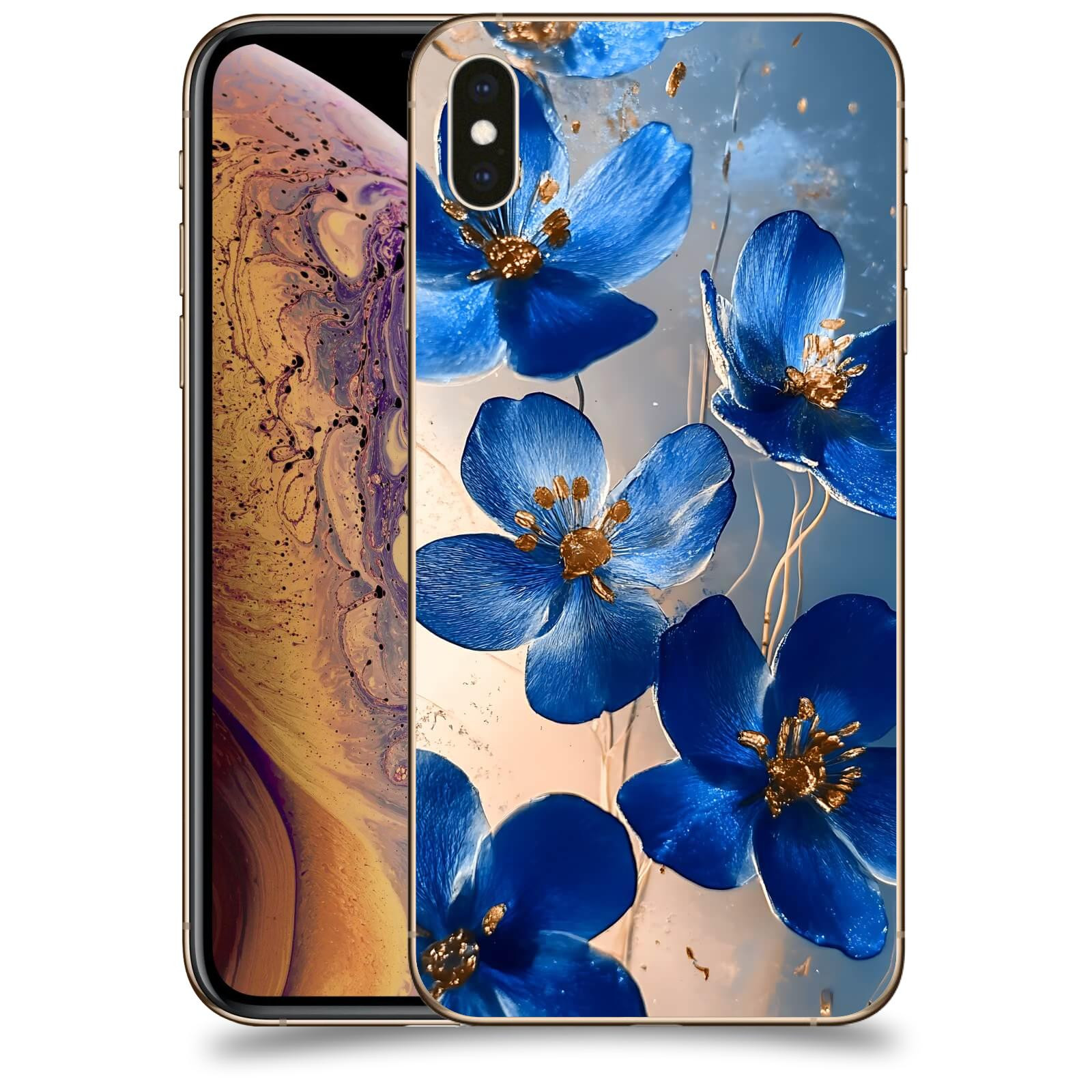 ACOVER Kryt na mobil Apple iPhone XS Max - Zlatá elegance