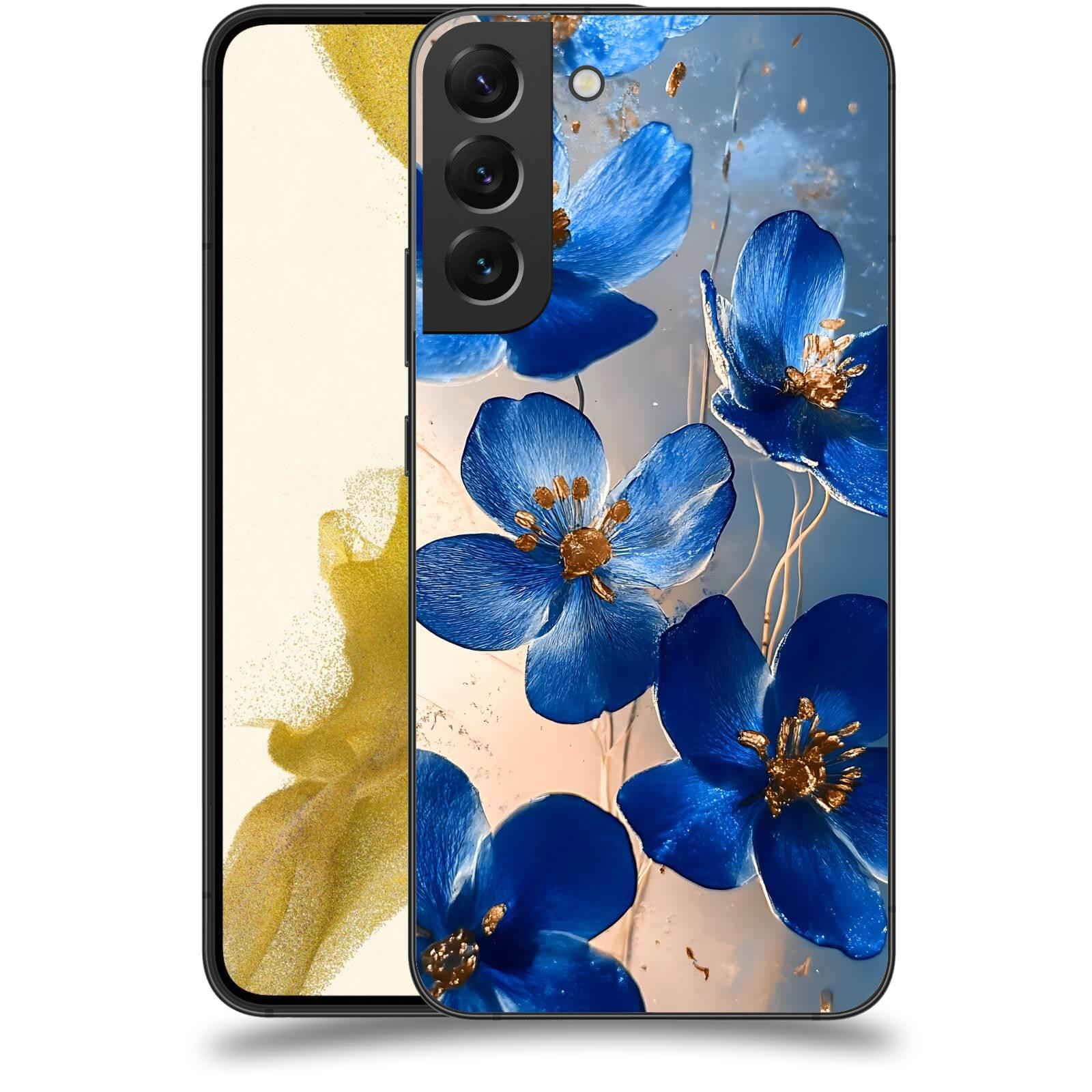 ACOVER Kryt na mobil Samsung Galaxy S22+ 5G - Zlatá elegance