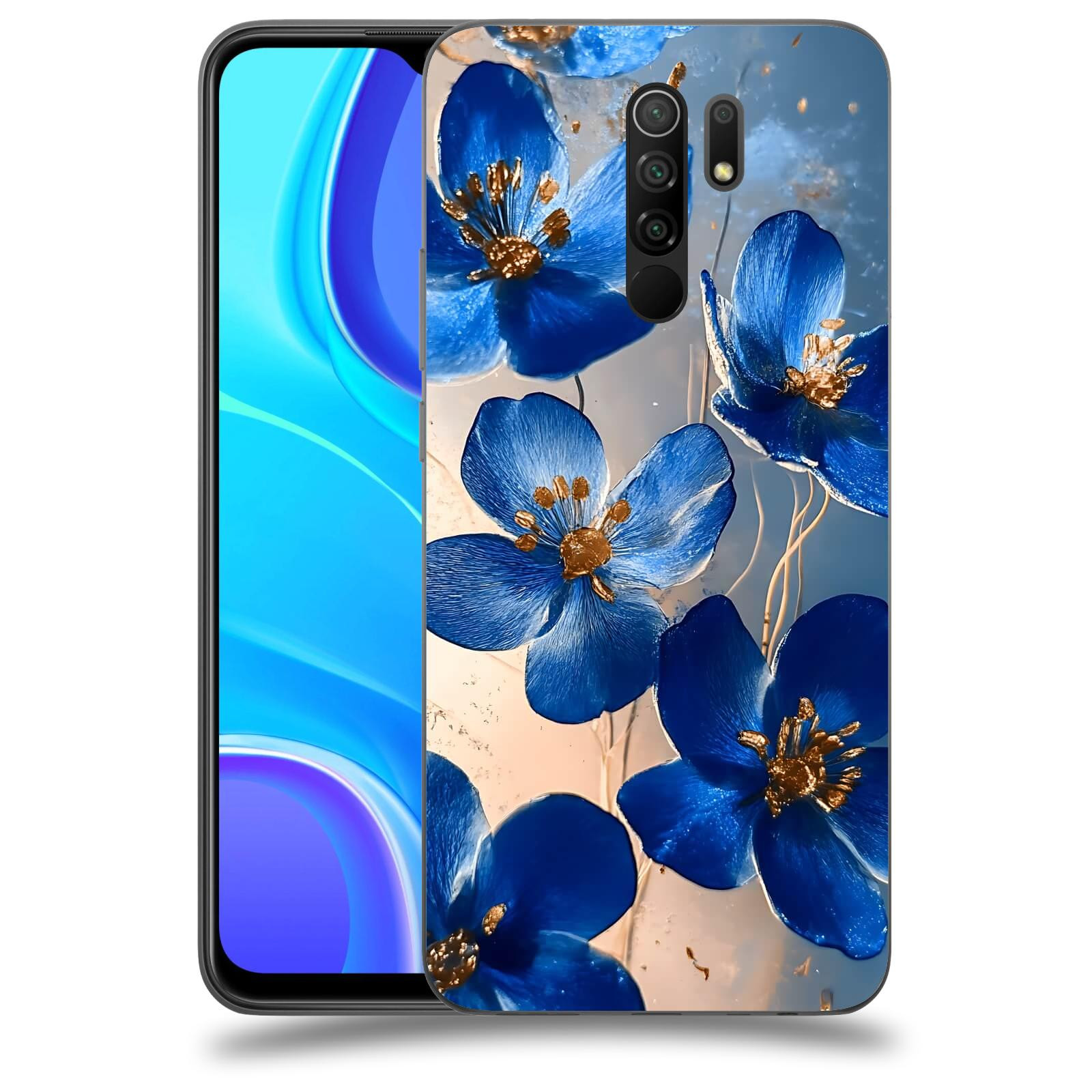 ACOVER Kryt na mobil Xiaomi Redmi 9 - Zlatá elegance