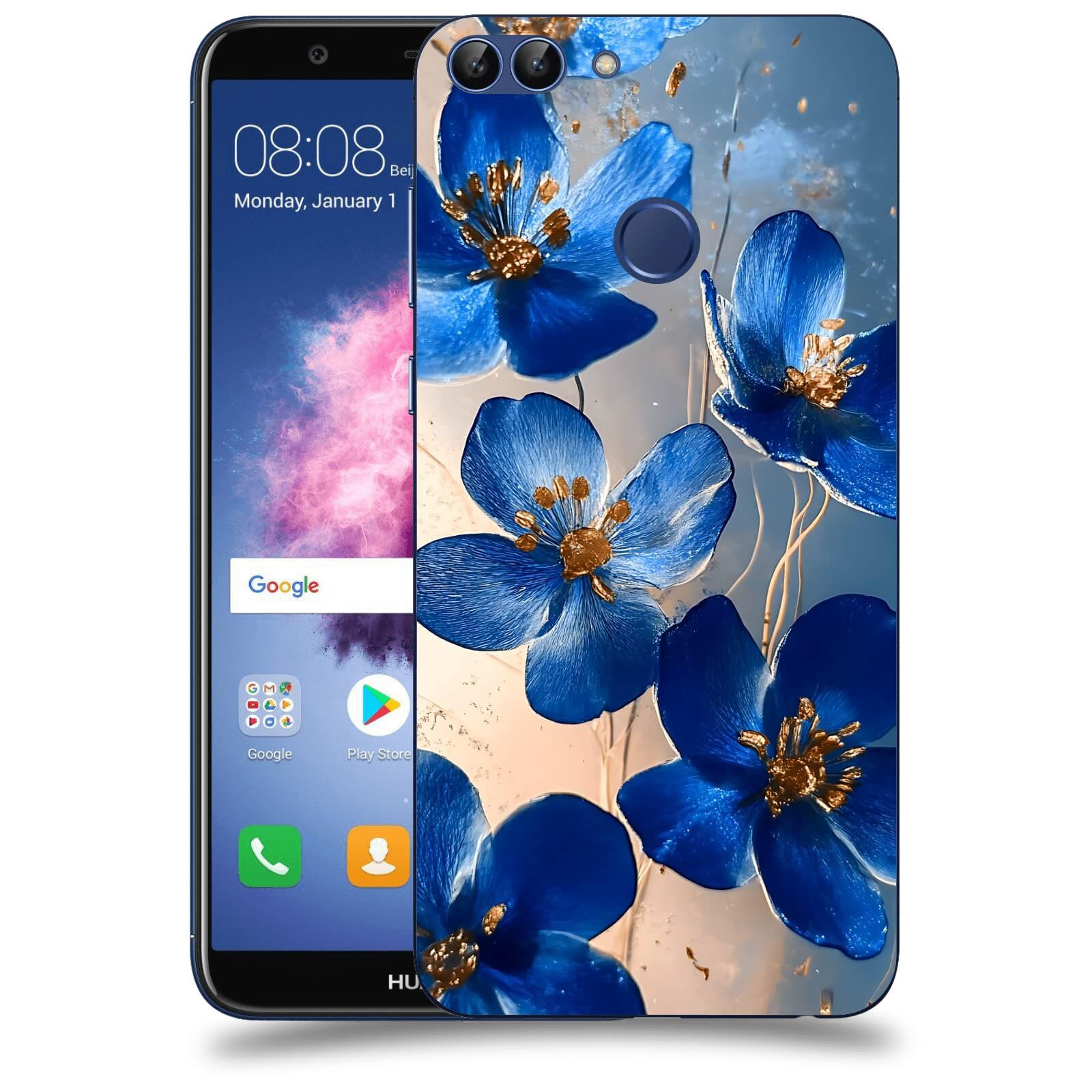 ACOVER Kryt na mobil Huawei P Smart - Zlatá elegance