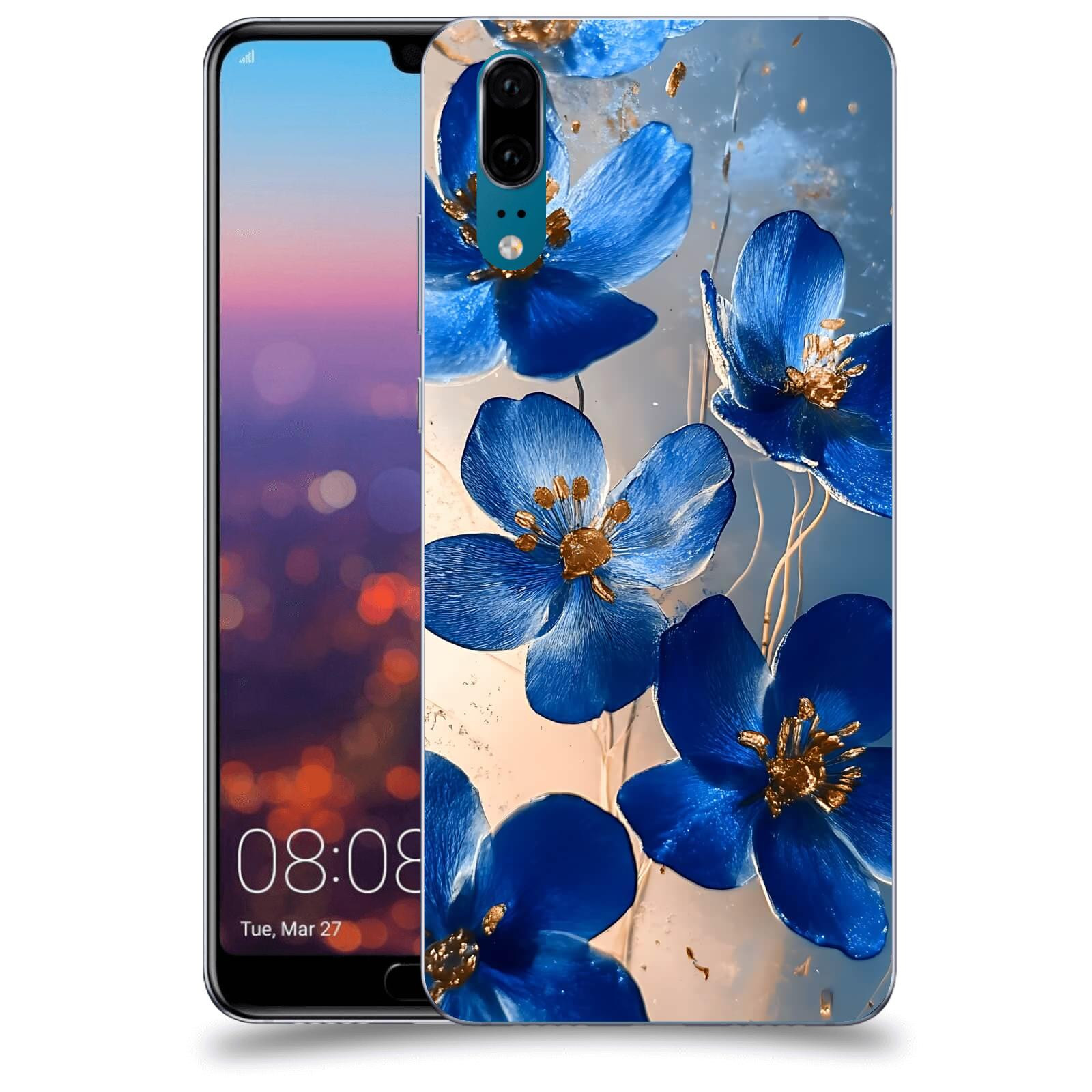 ACOVER Kryt na mobil Huawei P20 - Zlatá elegance