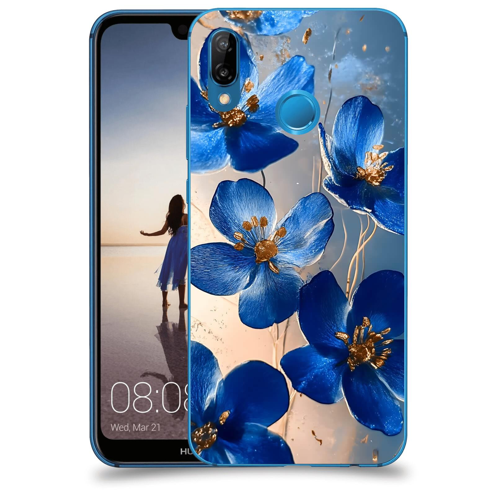 ACOVER Kryt na mobil Huawei P20 Lite - Zlatá elegance