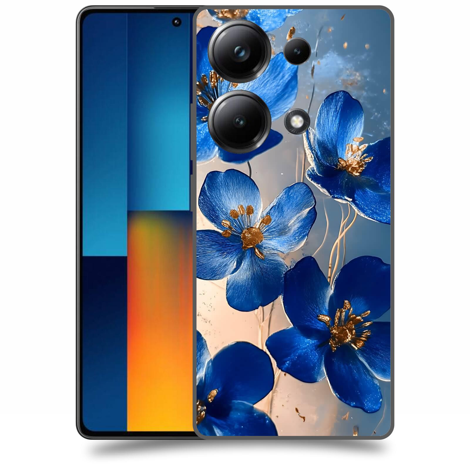 ACOVER Kryt na mobil Poco M6 - Zlatá elegance