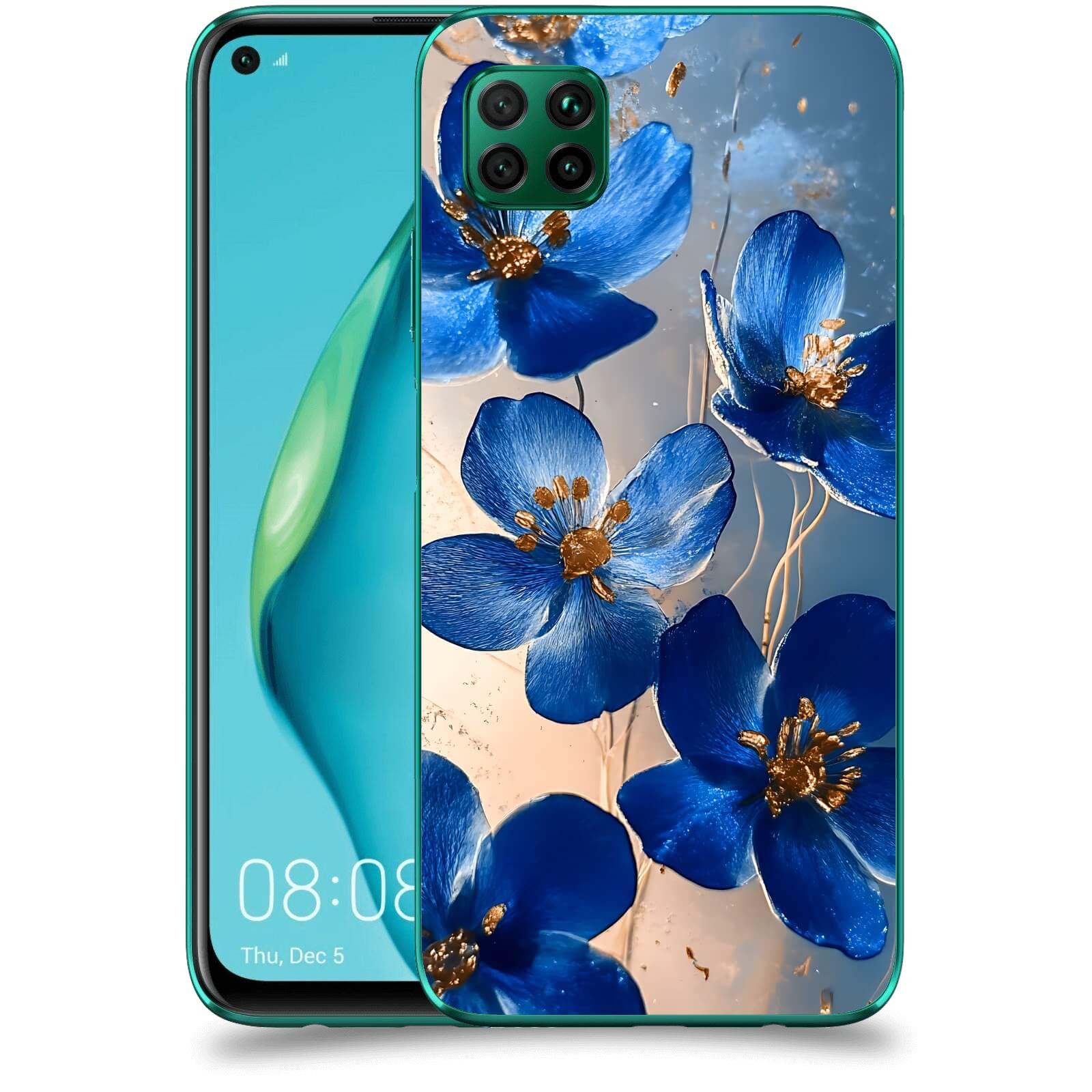 ACOVER Kryt na mobil Huawei P40 Lite - Zlatá elegance