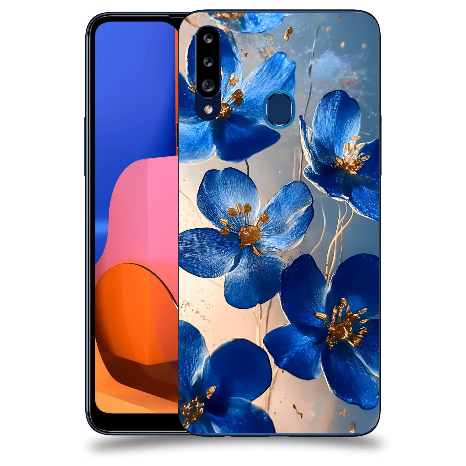 ACOVER Kryt na mobil Samsung Galaxy A20s - Zlatá elegance