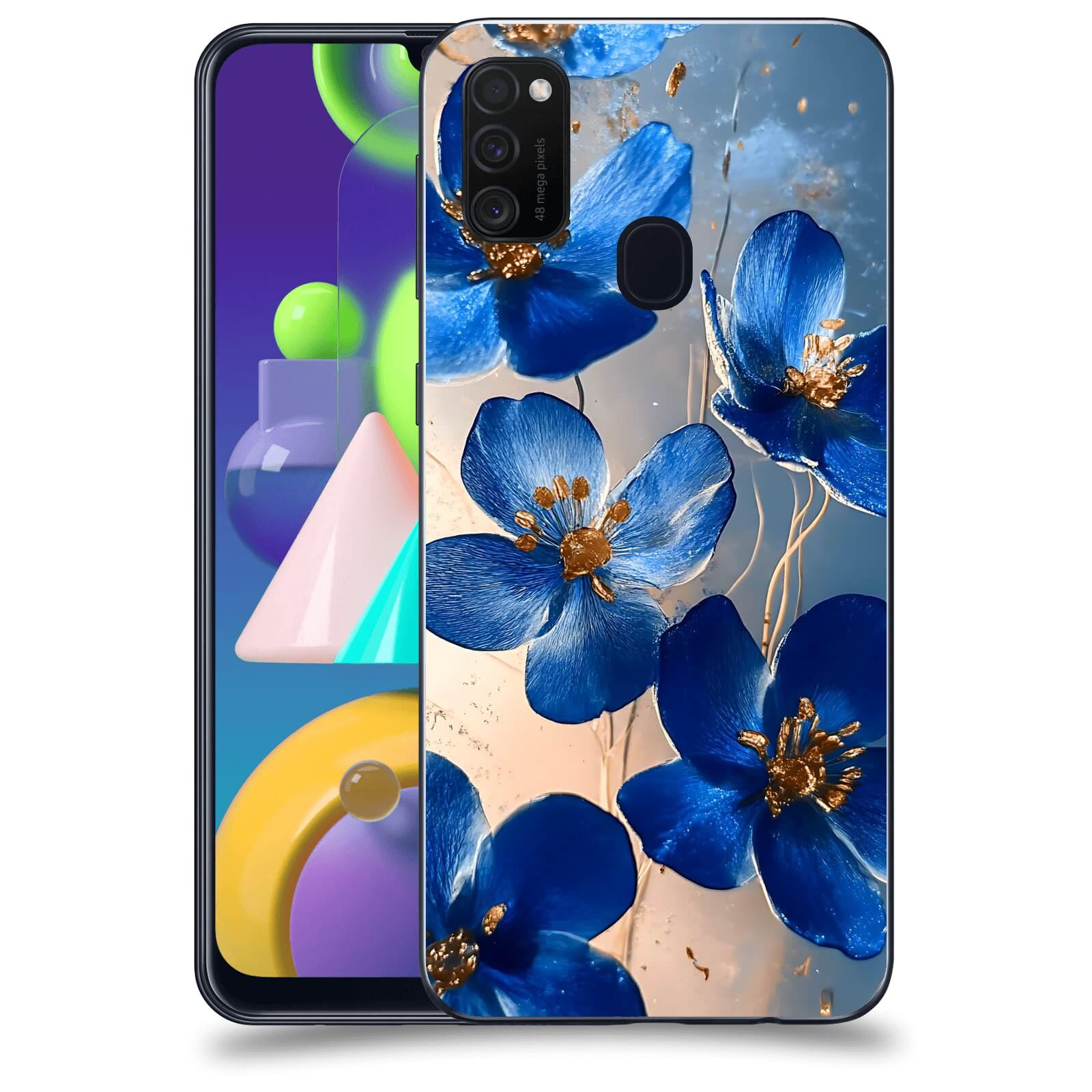ACOVER Kryt na mobil Samsung Galaxy M21 M215F - Zlatá elegance