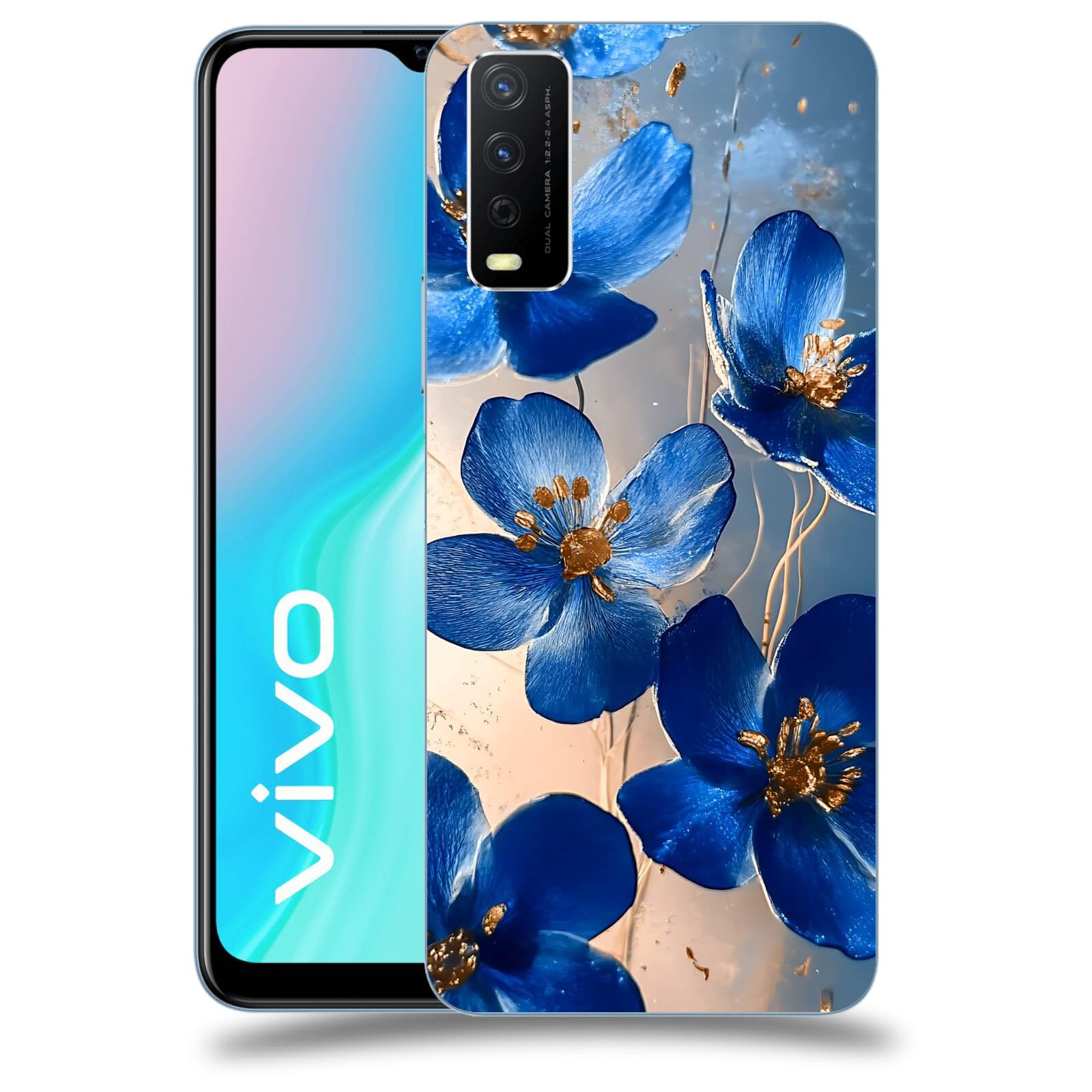 ACOVER Kryt na mobil Vivo Y11s - Zlatá elegance