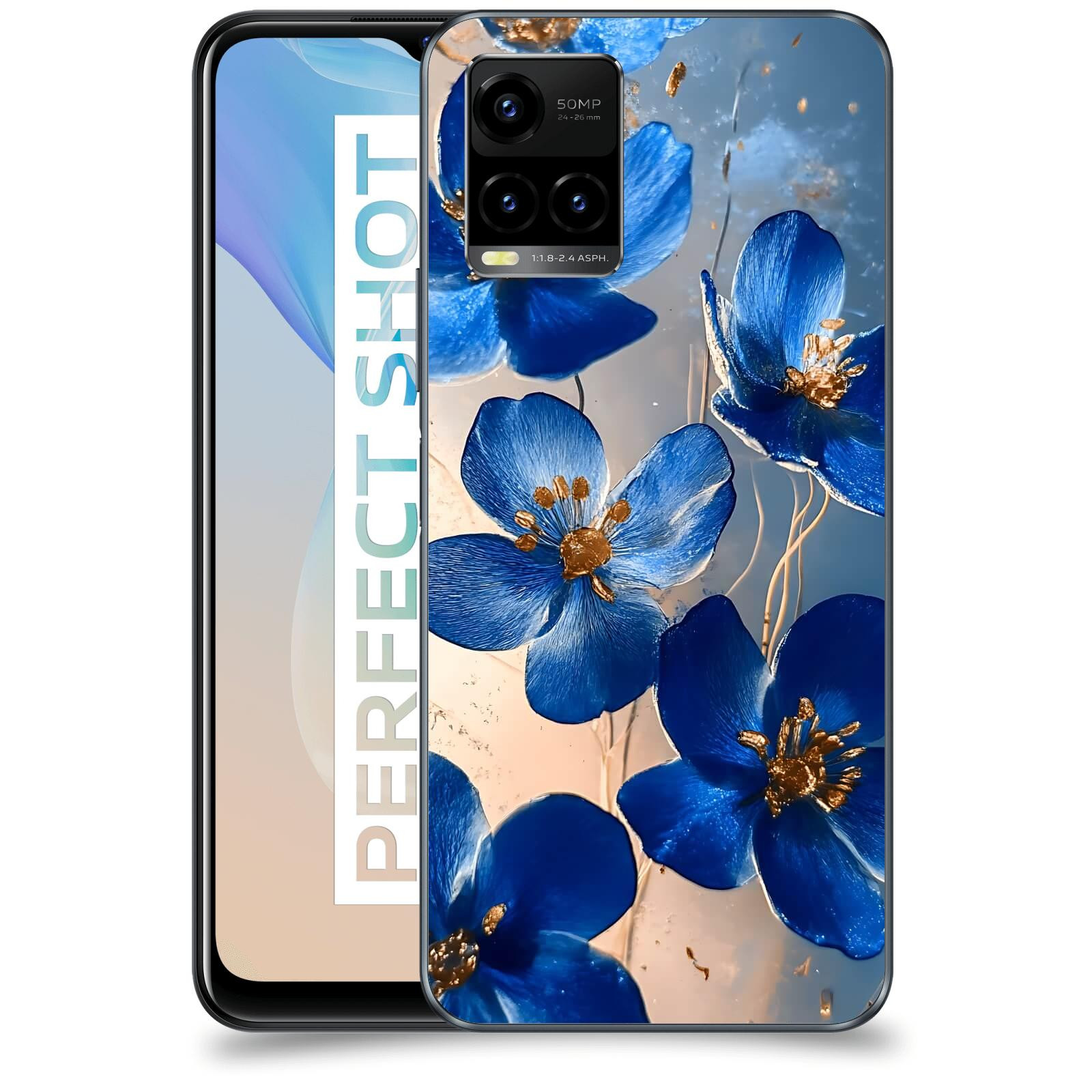 ACOVER Kryt na mobil Vivo Y33s - Zlatá elegance