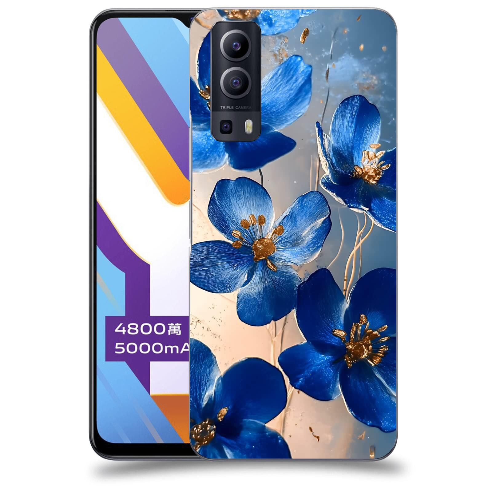 ACOVER Kryt na mobil Vivo Y52 5G - Zlatá elegance