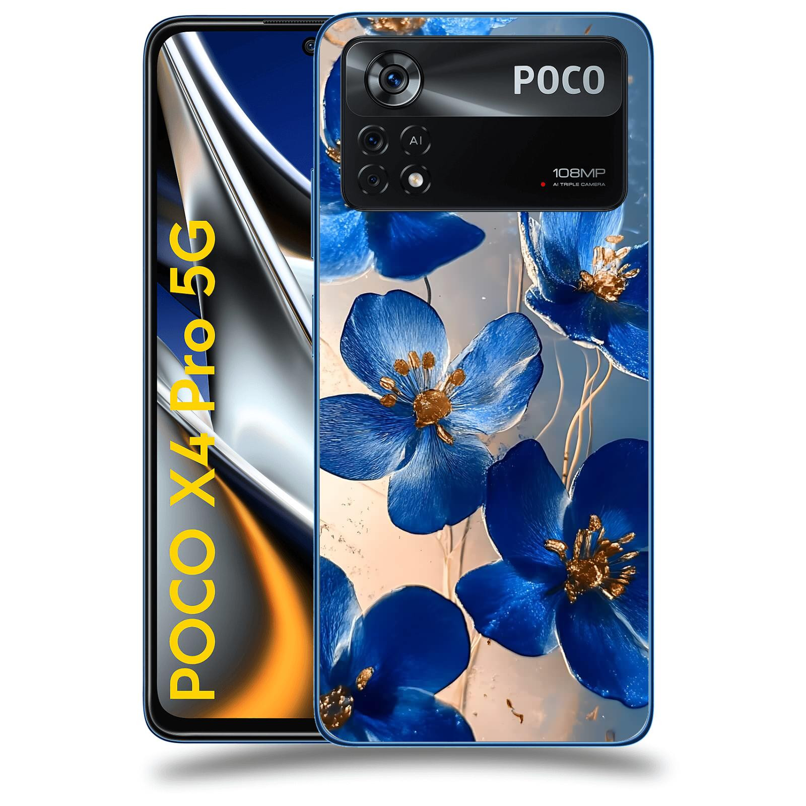 ACOVER Kryt na mobil Xiaomi Poco X4 Pro 5G - Zlatá elegance