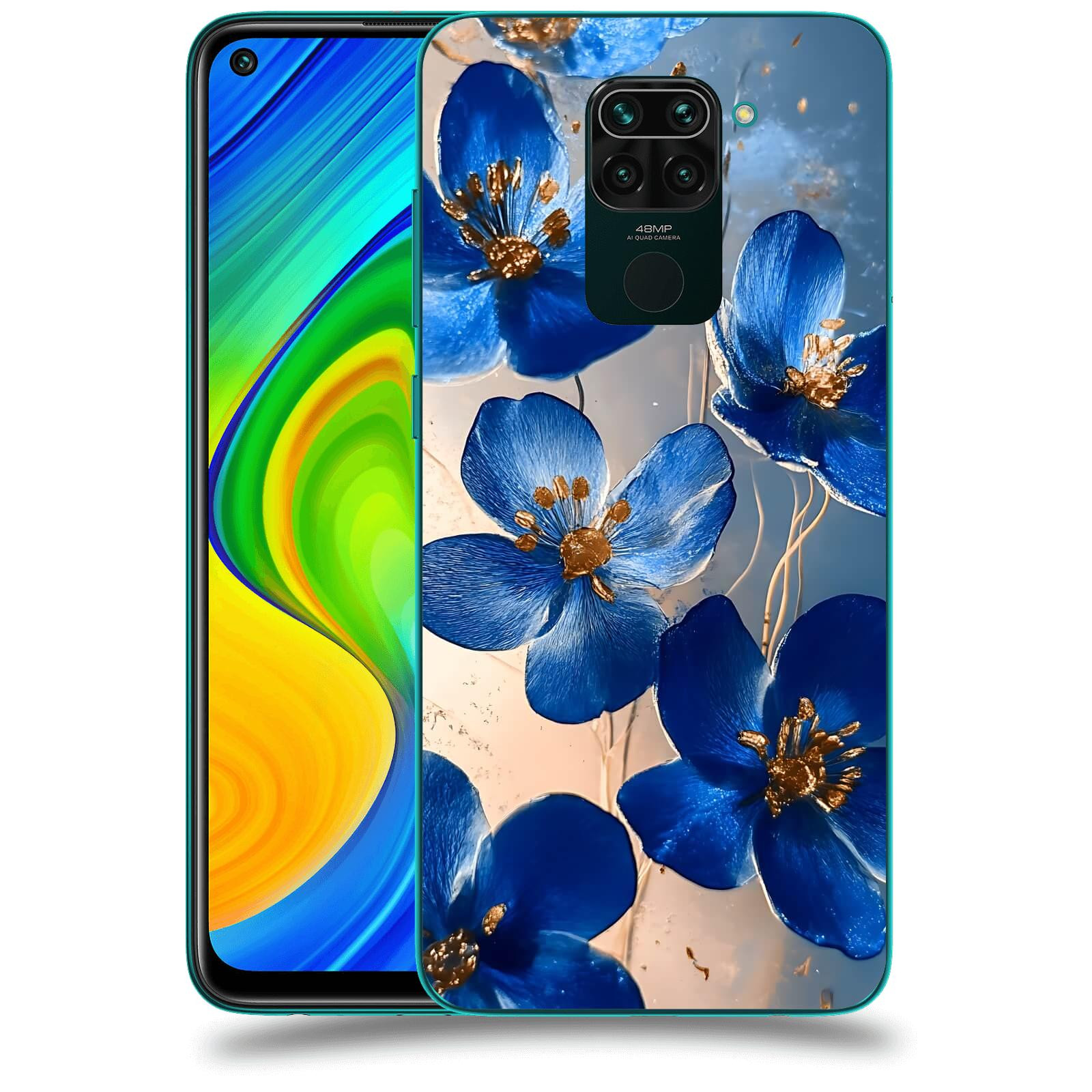 ACOVER Kryt na mobil Xiaomi Redmi Note 9 - Zlatá elegance