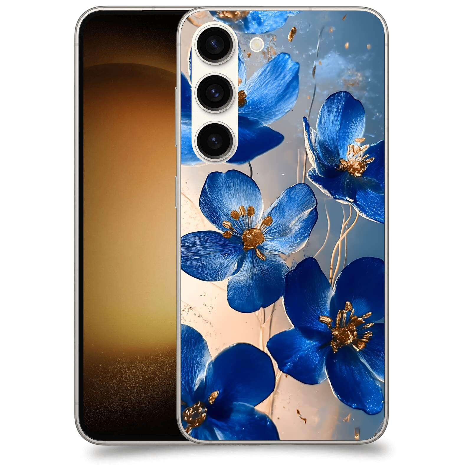 ACOVER Kryt na mobil Samsung Galaxy S23 5G - Zlatá elegance
