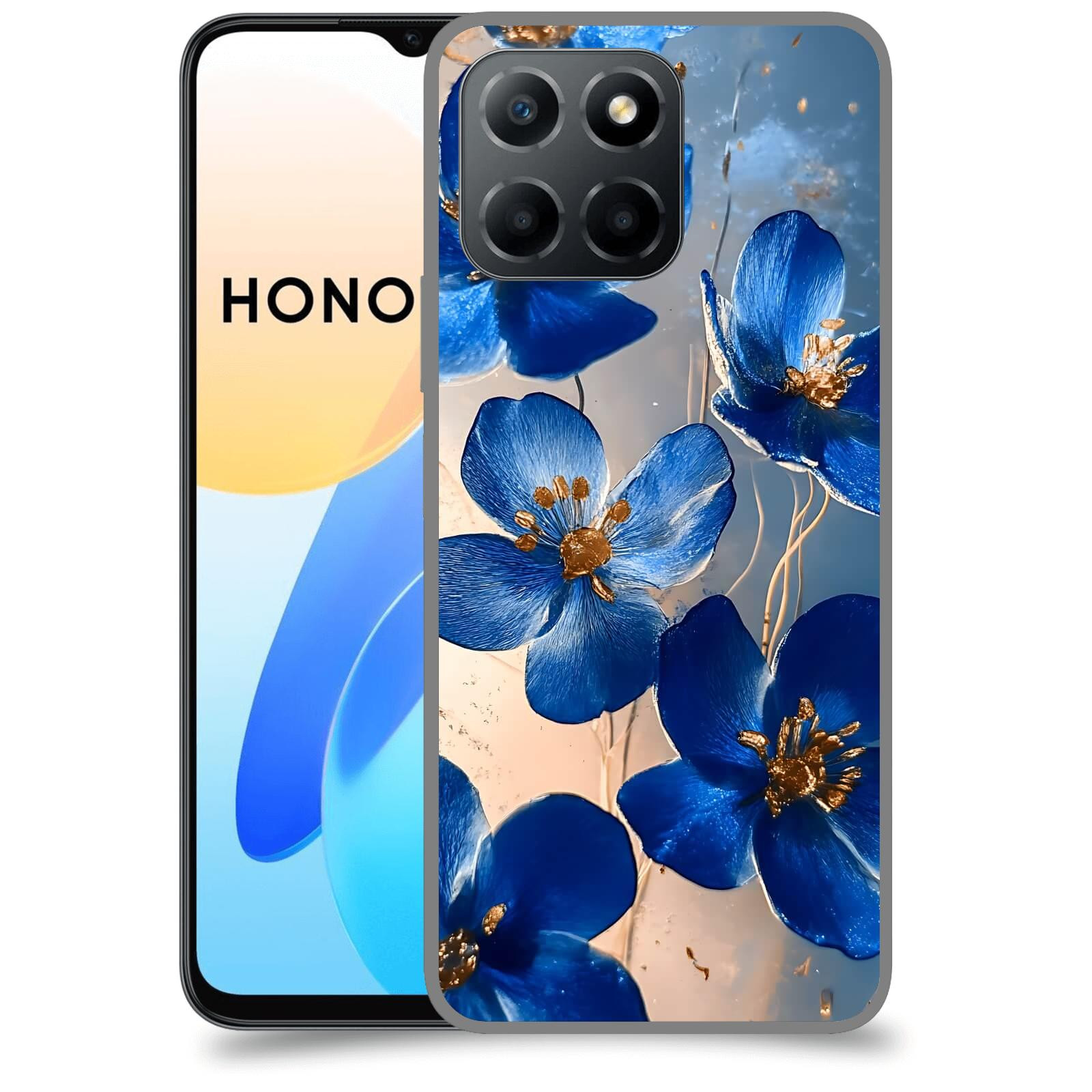 ACOVER Kryt na mobil Honor X8 4G - Zlatá elegance