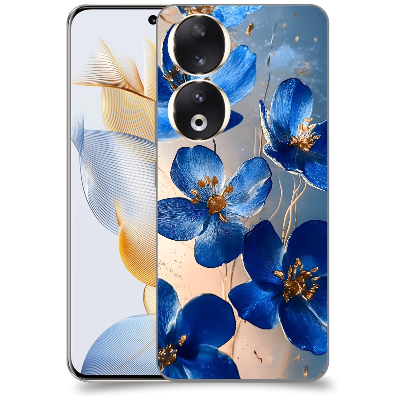 ACOVER Kryt na mobil Honor 90 - Zlatá elegance