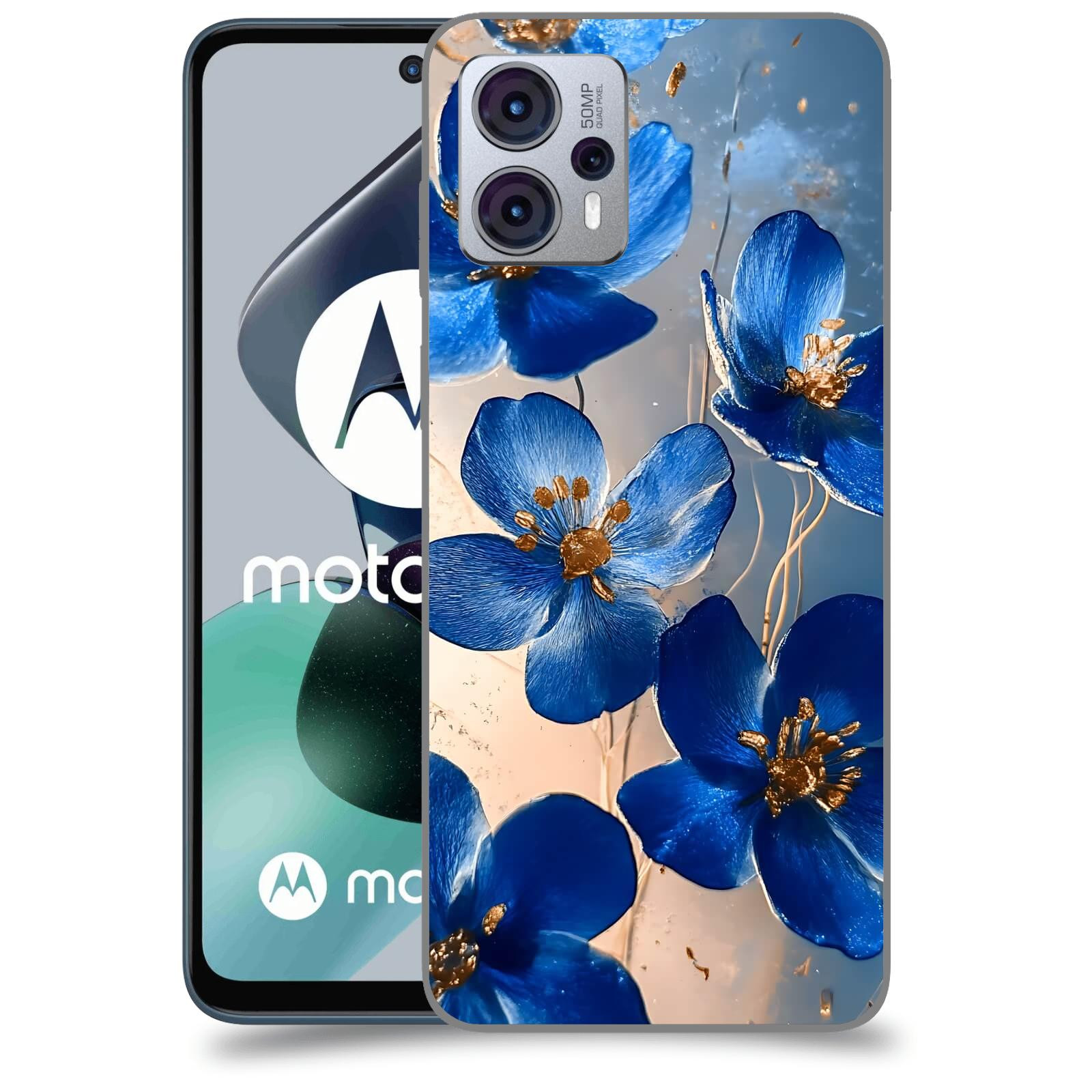 ACOVER Kryt na mobil Motorola Moto G23 - Zlatá elegance