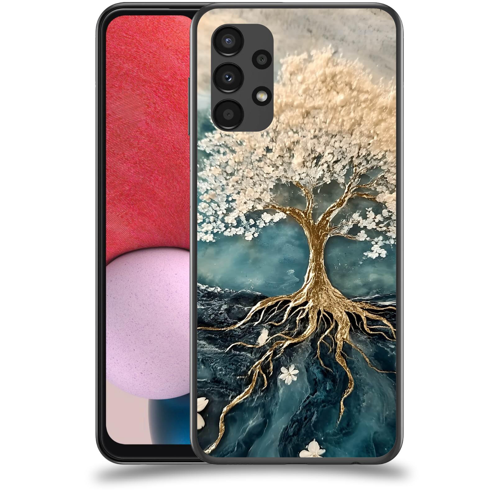 ACOVER Kryt na mobil Samsung Galaxy A13 4G A135 - Zlatý život