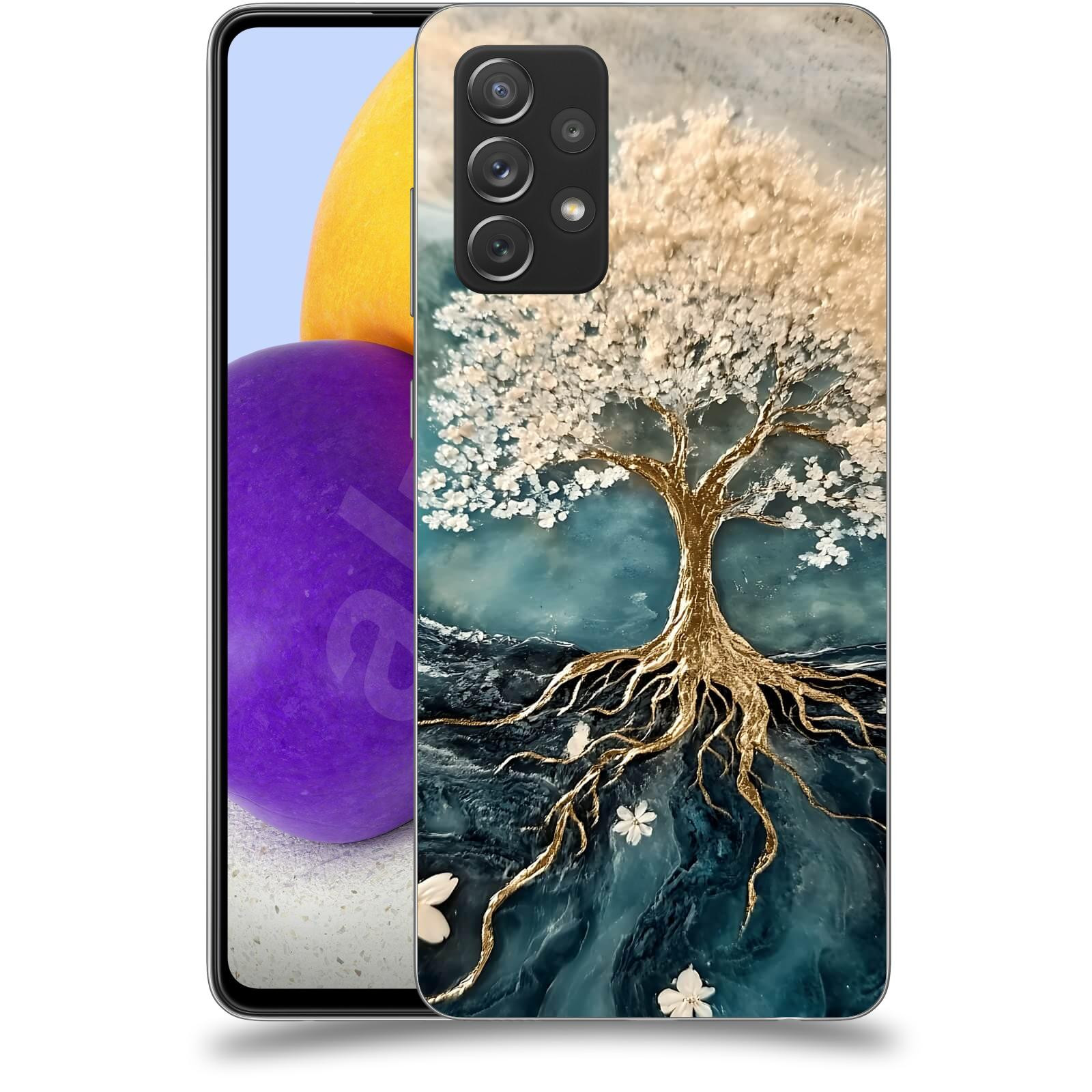 ACOVER Kryt na mobil Samsung Galaxy A72 A725F - Zlatý život