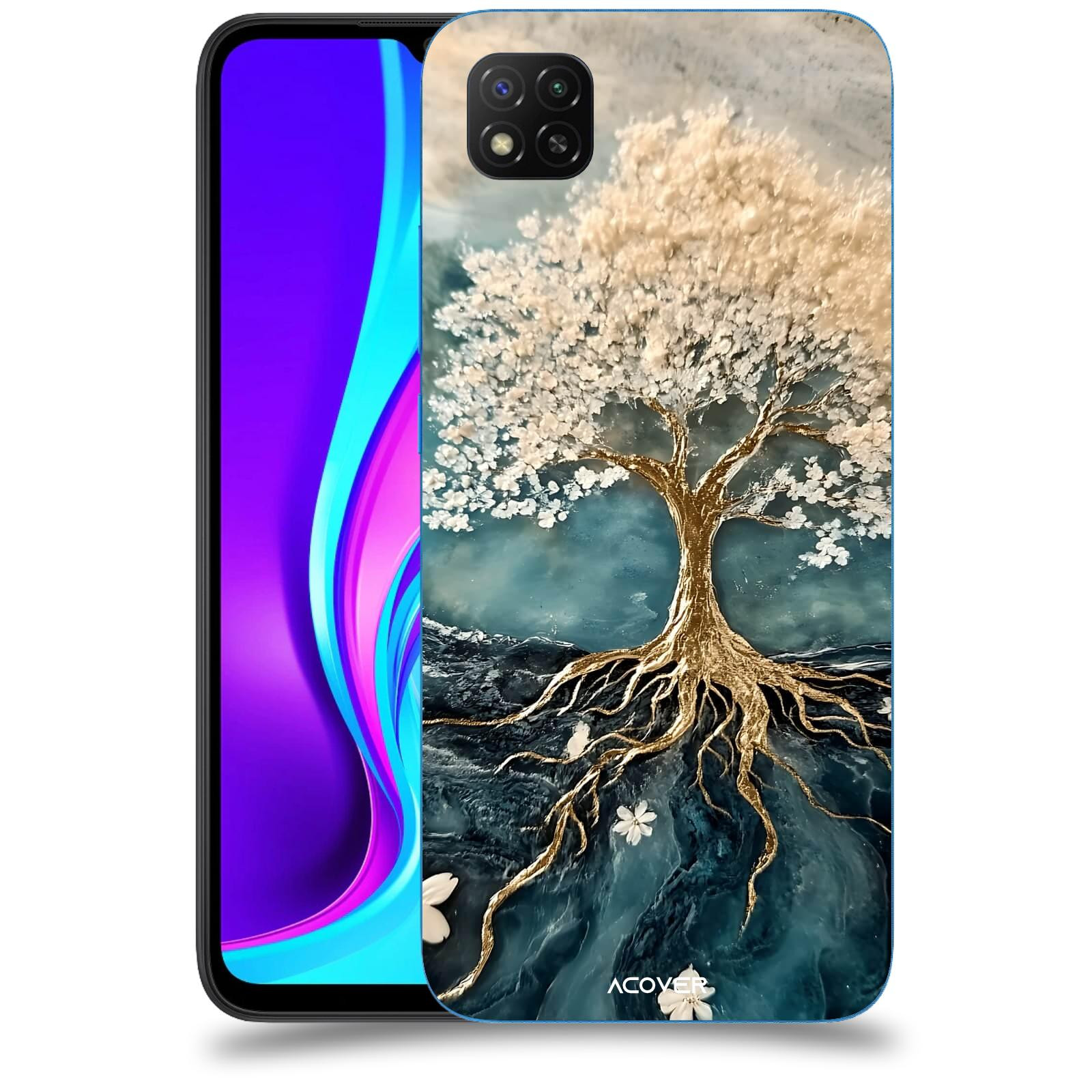 ACOVER Kryt na mobil Xiaomi Redmi 9C - Zlatý život