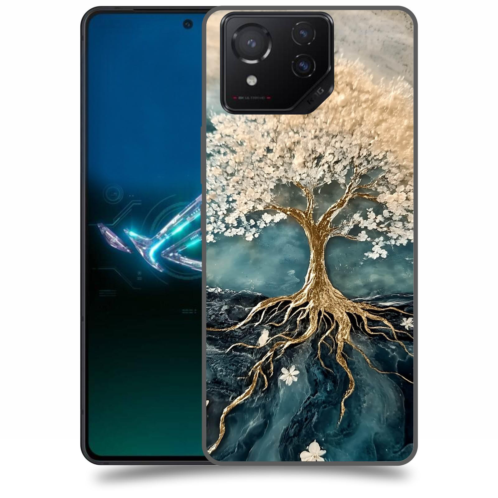 ACOVER Kryt na mobil Asus ROG Phone 8 - Zlatý život