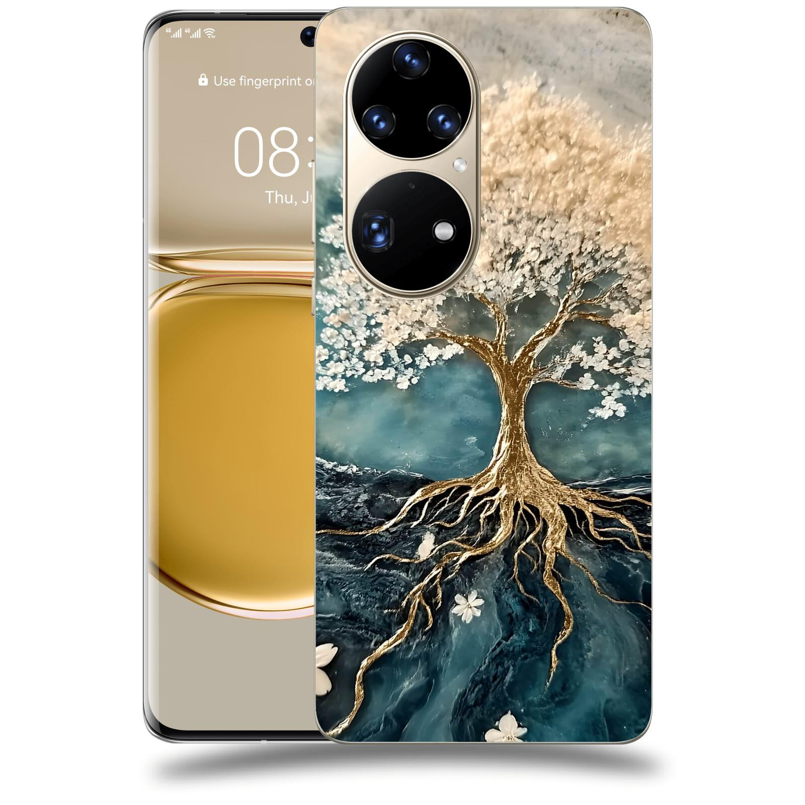 ACOVER Kryt na mobil Huawei P50 - Zlatý život